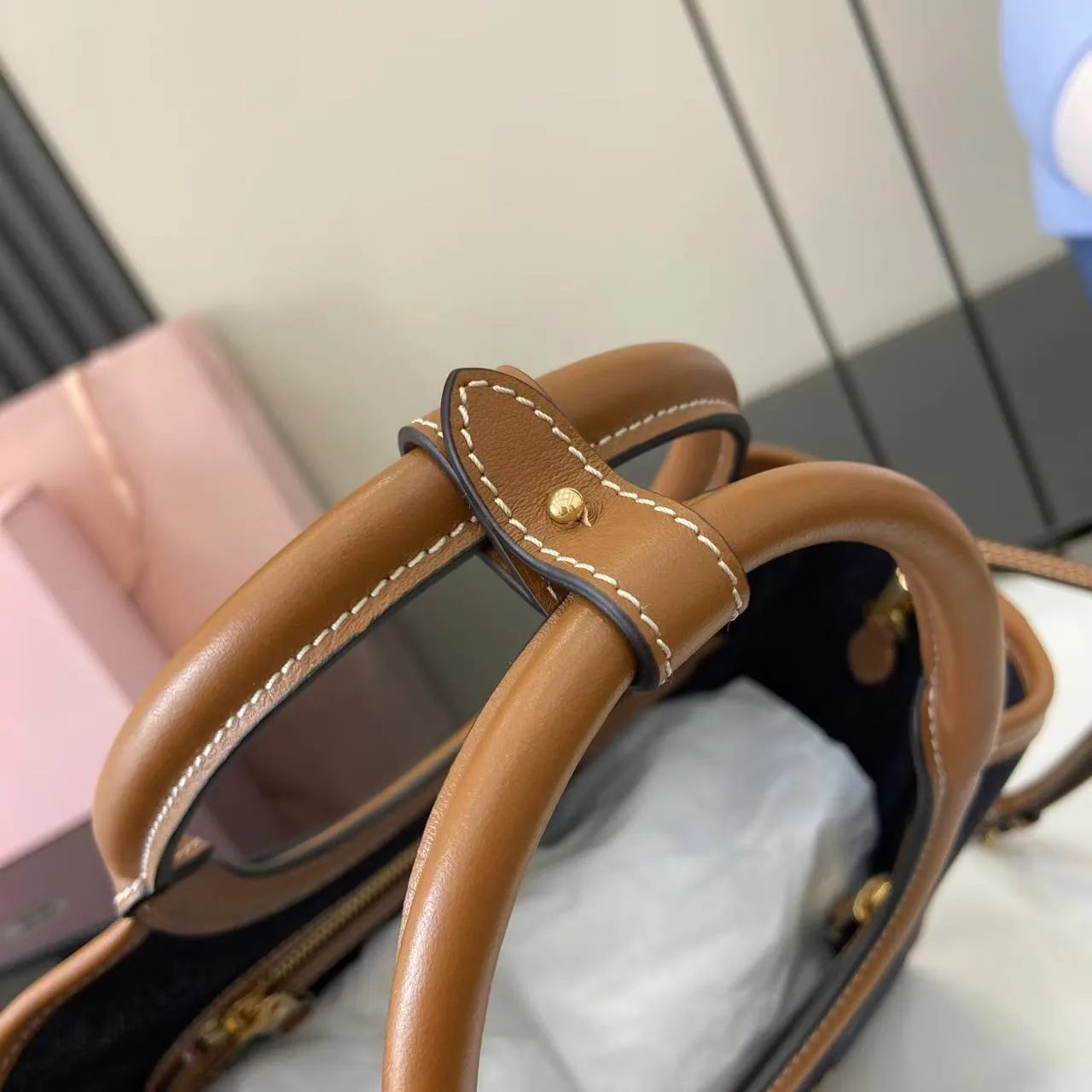 Miu Miu Brown Calfskin Tote Bag product photo from LabelPicks