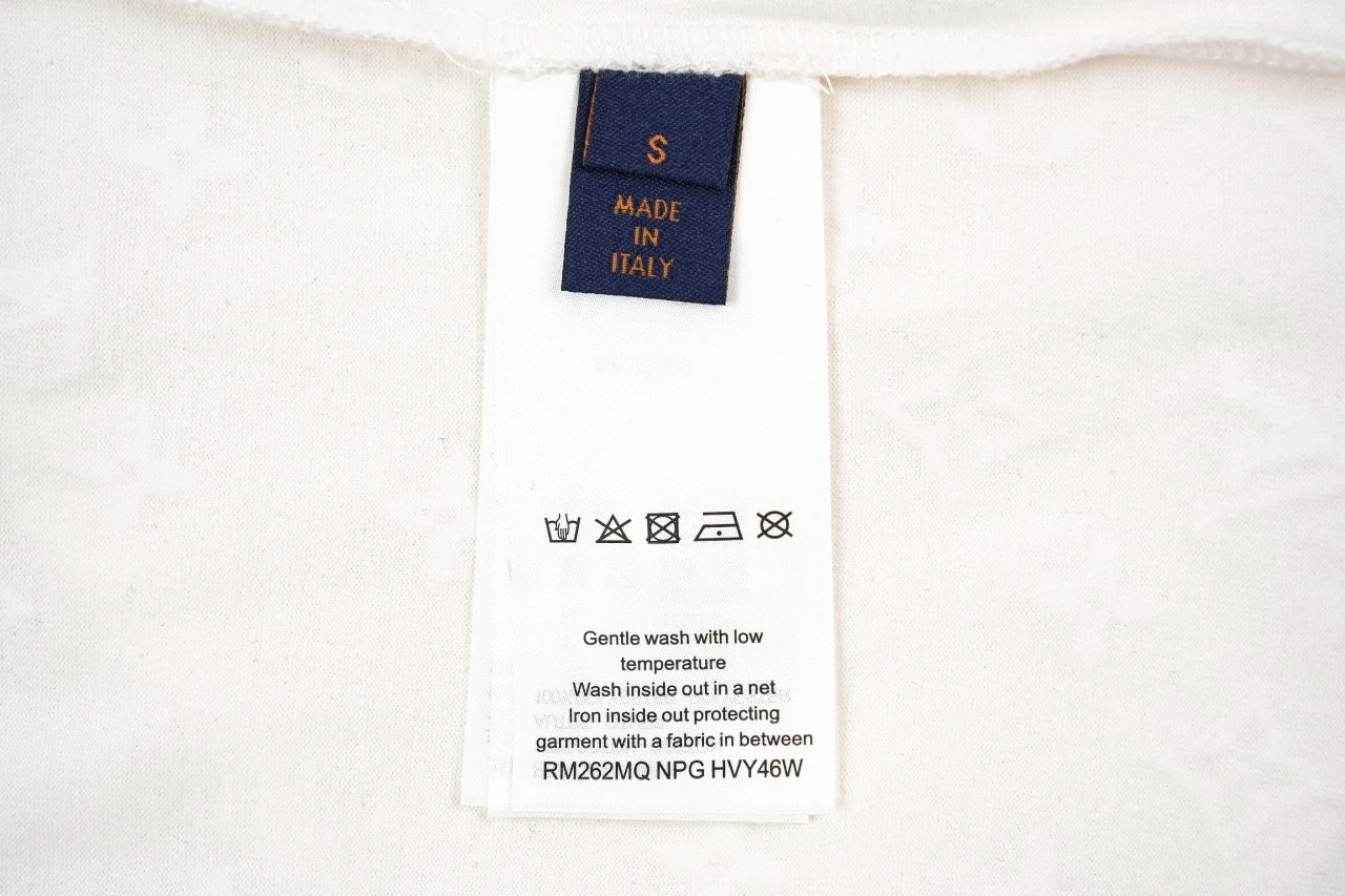 Louis Vuitton White Flocked Monogram T-Shirt product photo from LabelPicks