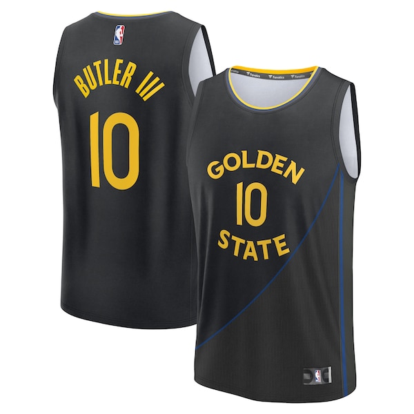 Jimmy Butler III Golden State Warriors  Fast Break Replica Player Jersey - Statement Edition - Black