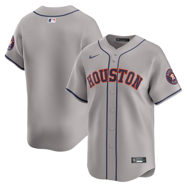Houston Astros Nike Away Limited Jersey - Gray