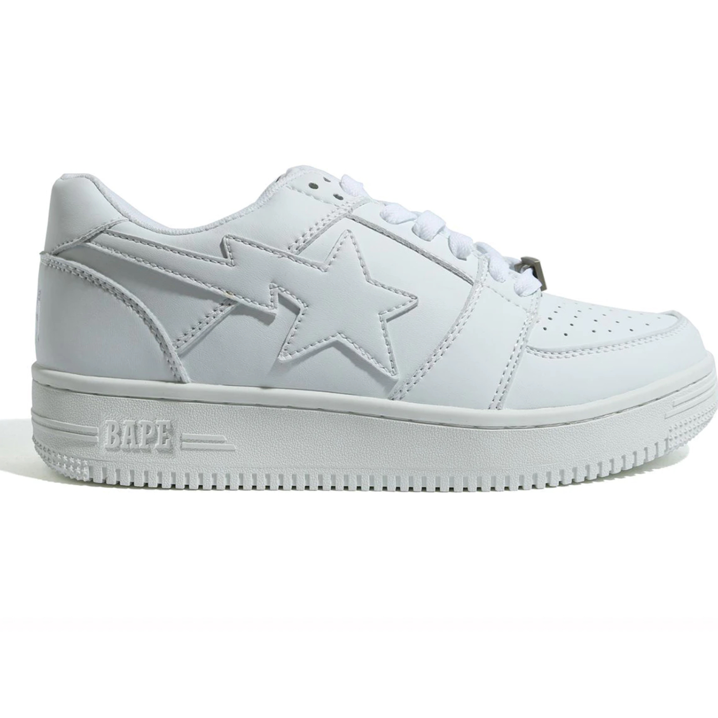 A Bathing Ape Bape Sta Low Triple White