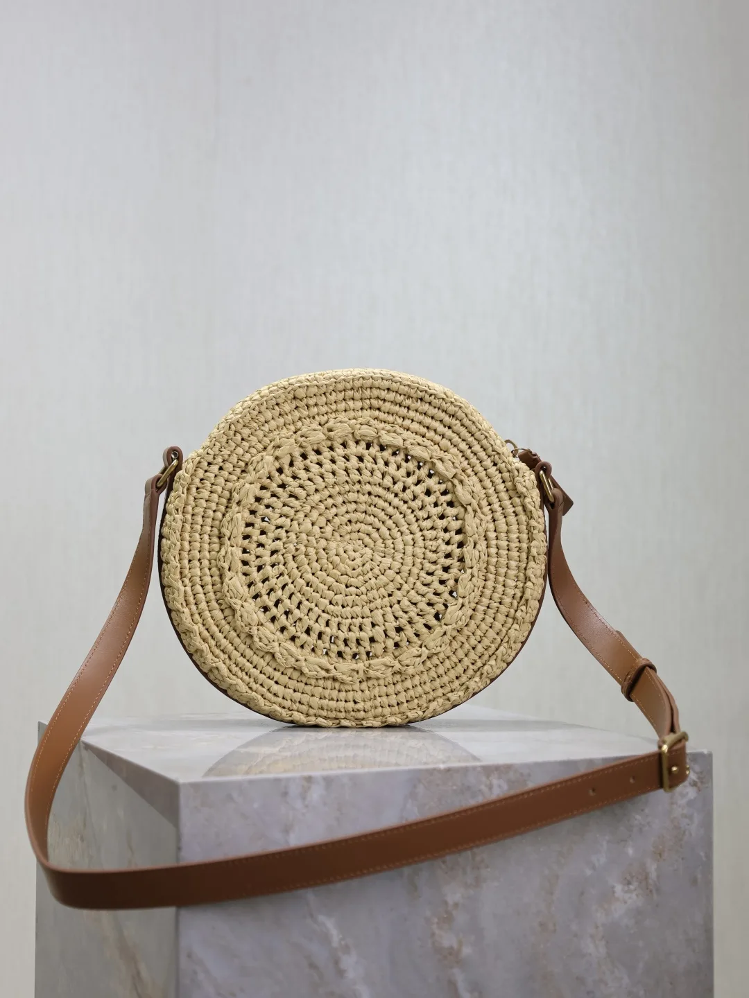Saint Laurent Straw Woven Shoulder Bag product photo from LabelPicks