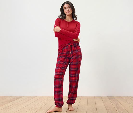 Flanell-Pyjama, kariert
