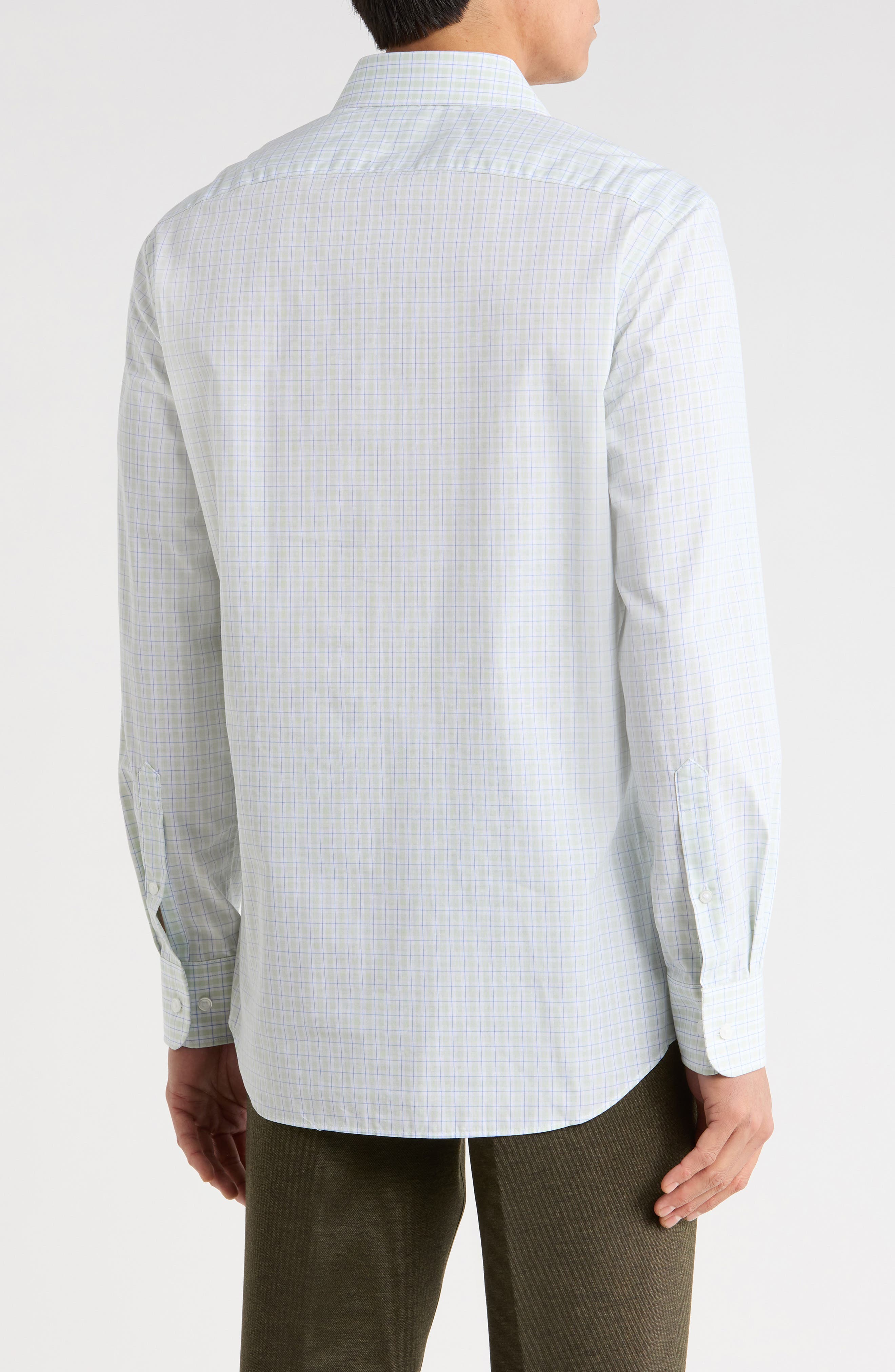Tommy Hilfiger Check Slim Fit Stretch Dress Shirt