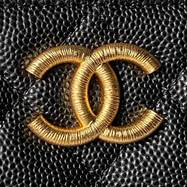 Chanel Gold Grained Leather Shoulder Bag product photo from LabelPicks