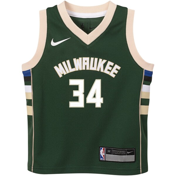 Giannis Antetokounmpo Milwaukee Bucks Nike Preschool Swingman Player Jersey - Icon Edition - Hunter Green