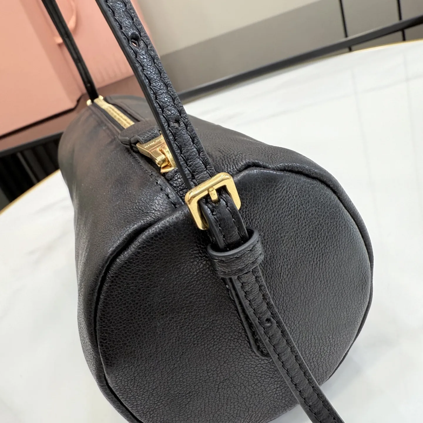 Miu Miu Black Lambskin Top Handle Bag product photo from LabelPicks