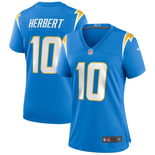 Justin Herbert Los Angeles Chargers Nike Women's Player Game Jersey - Powder Blue/Navy