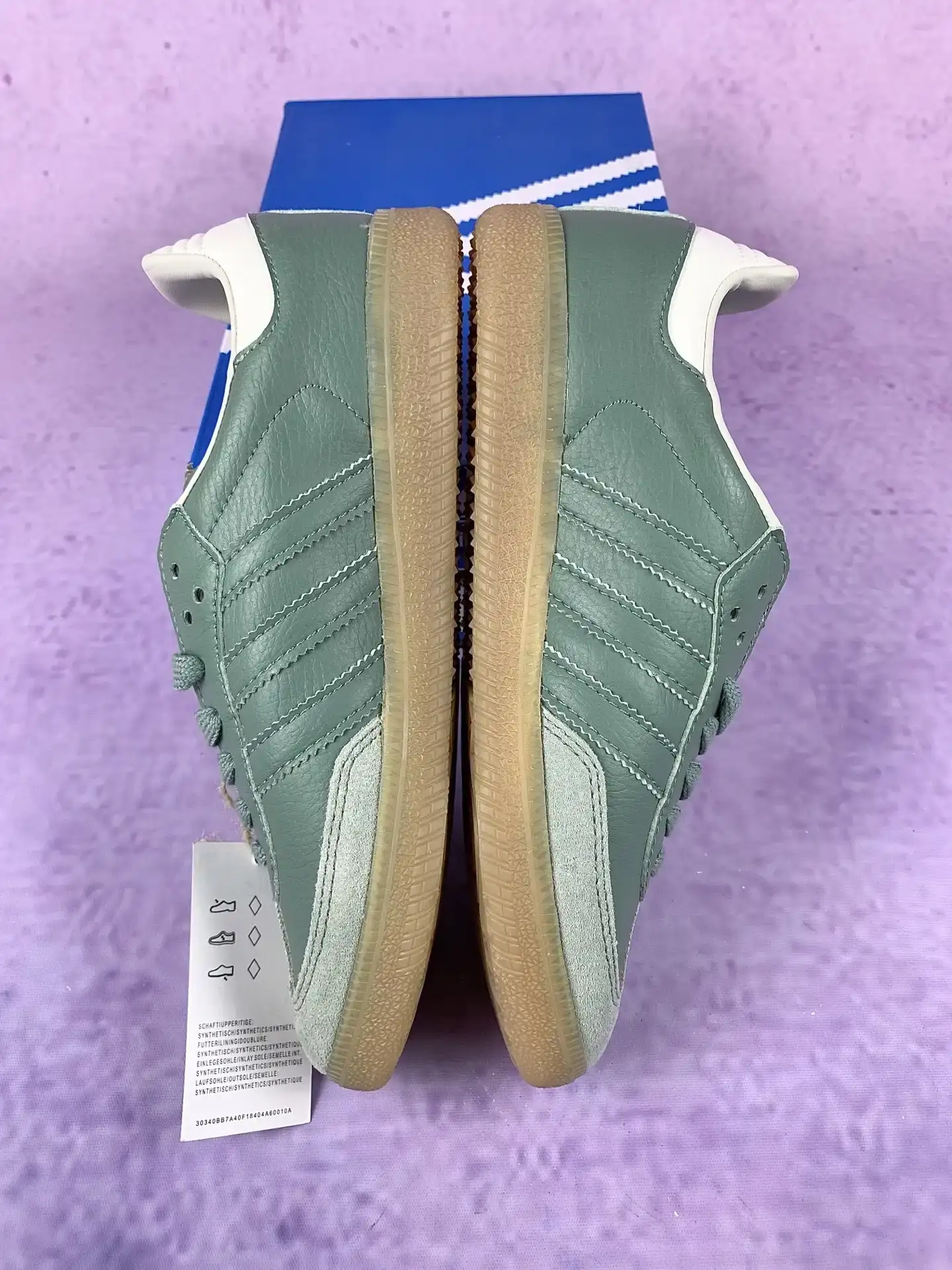 adidas Samba OG Silver Green Gum Shoes product photo from LabelPicks