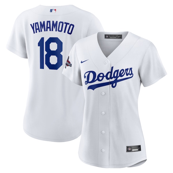 Yoshinobu Yamamoto Los Angeles Dodgers Nike Women's 2024 World Series Champions Home Replica Player Jersey - White