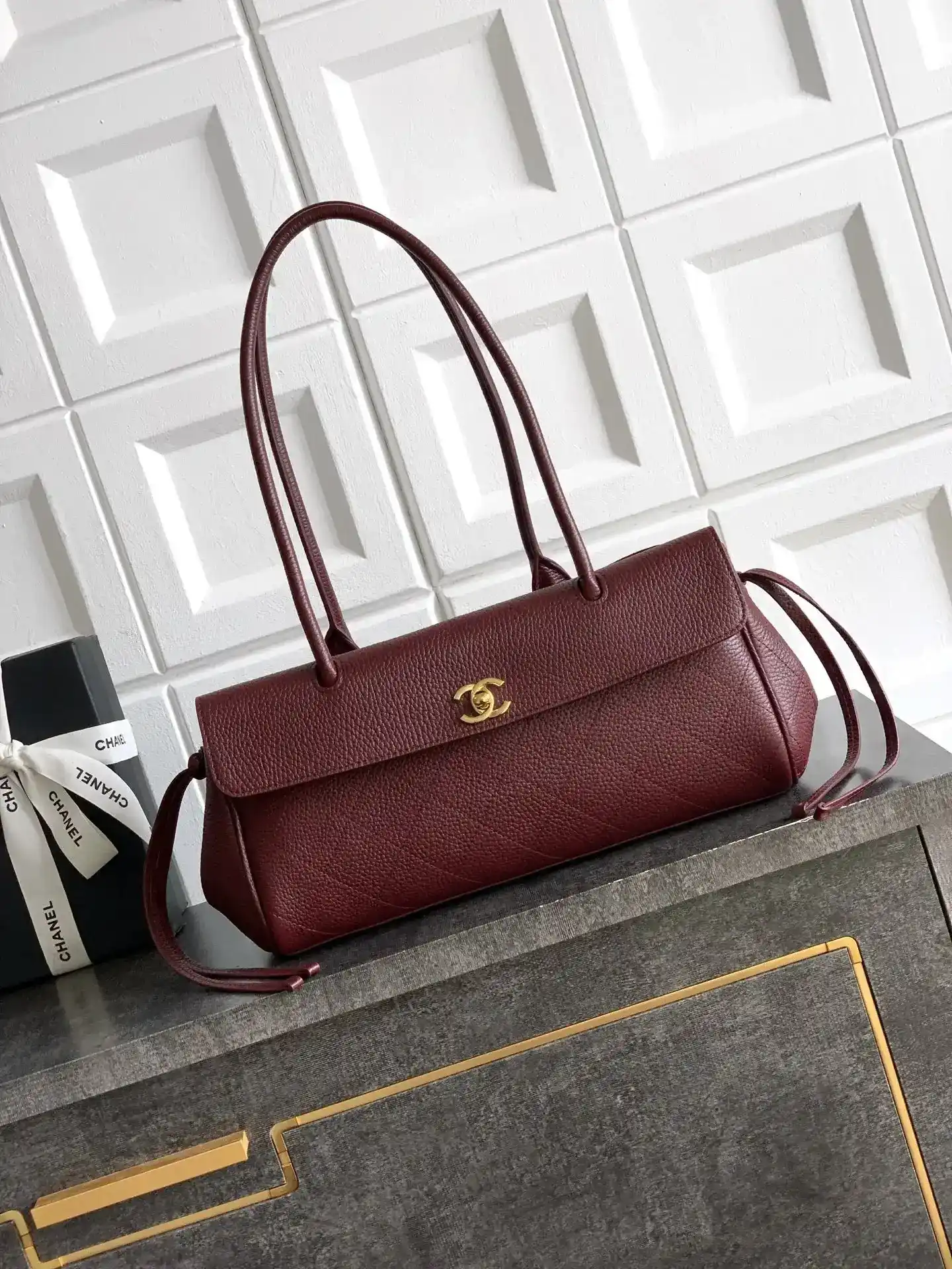 Chanel Black Quilted Leather Top Handle Bag product photo from LabelPicks