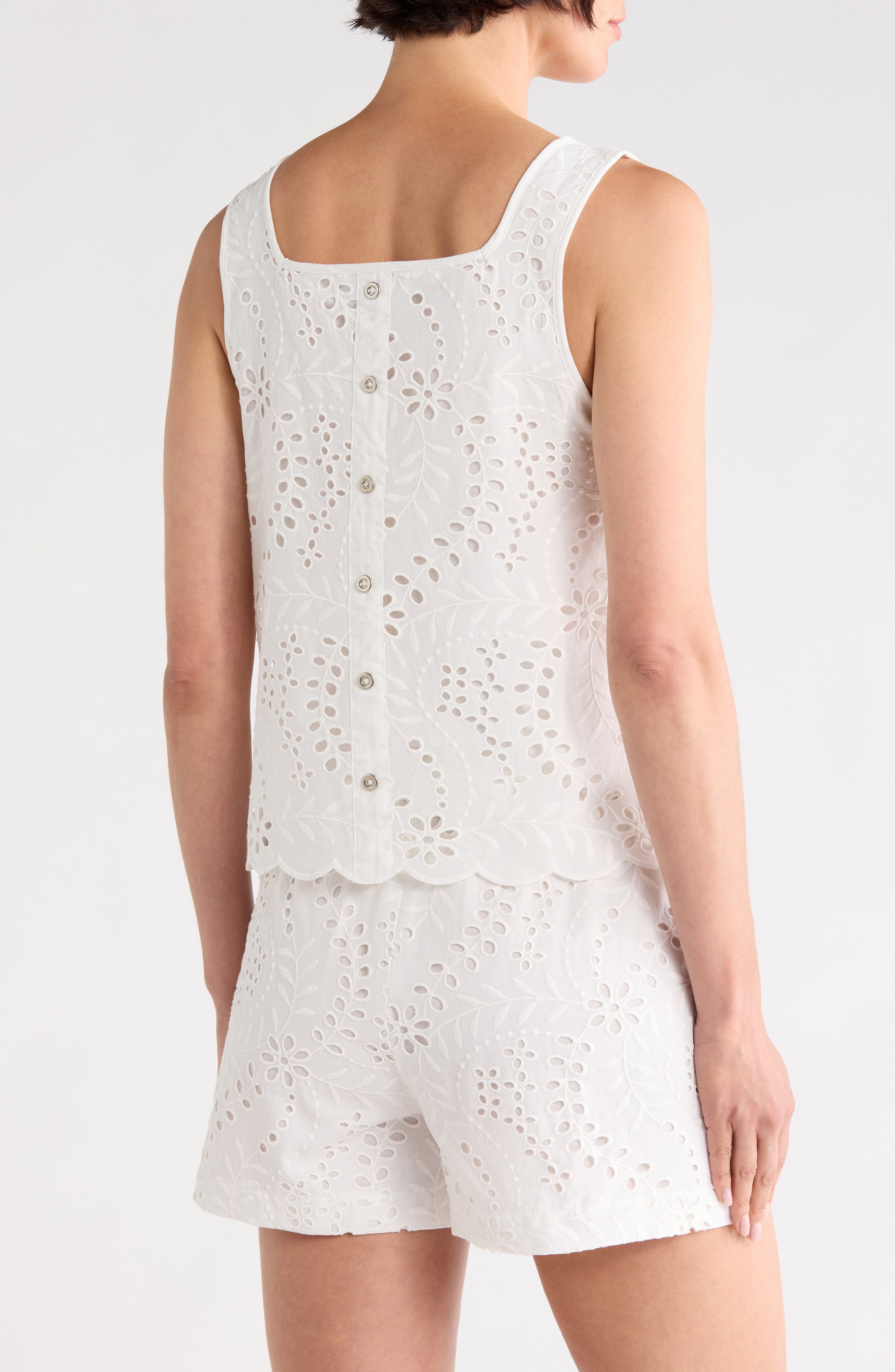 JASON WU Cotton Eyelet Tank