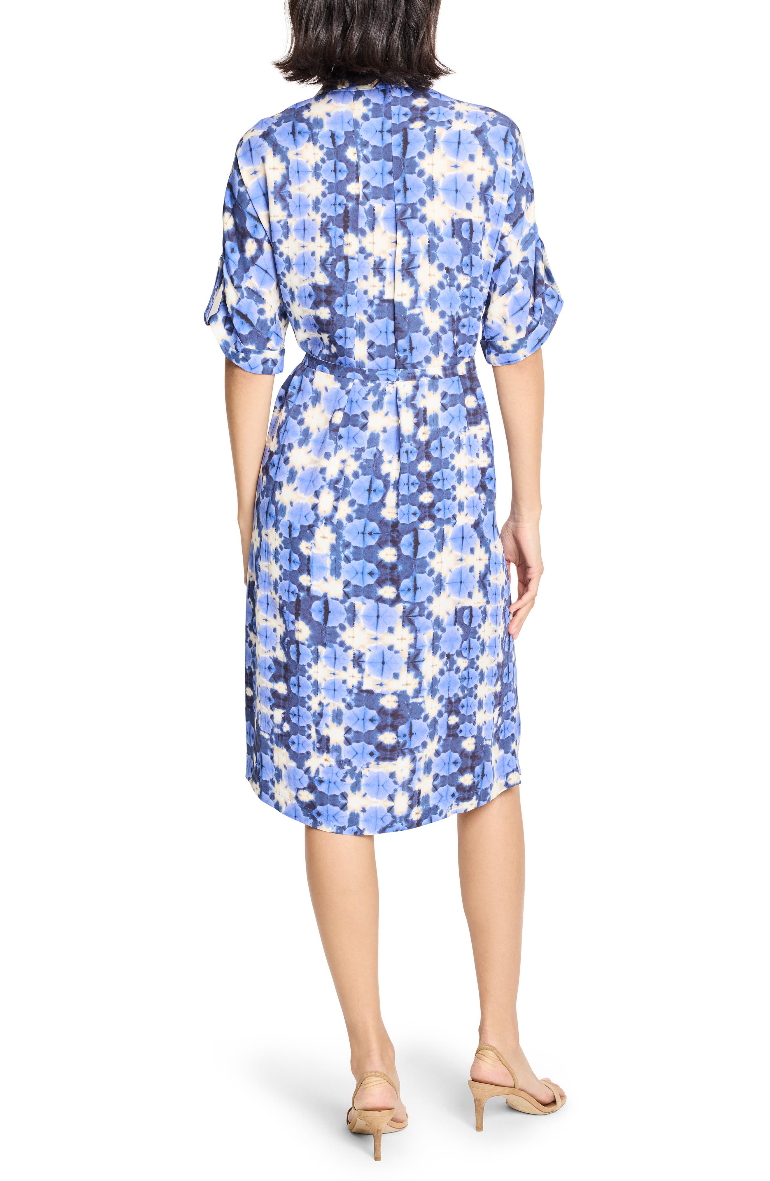 NIC+ZOE Devon Shibori Stone Tie Belt Dress