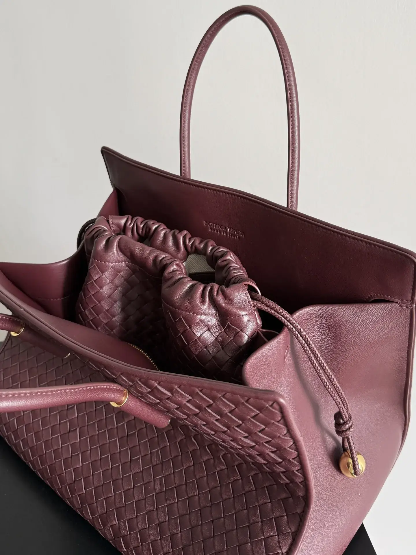 Bottega Veneta Dustbag Intrecciato Woven Leather Tote Bag product photo from LabelPicks
