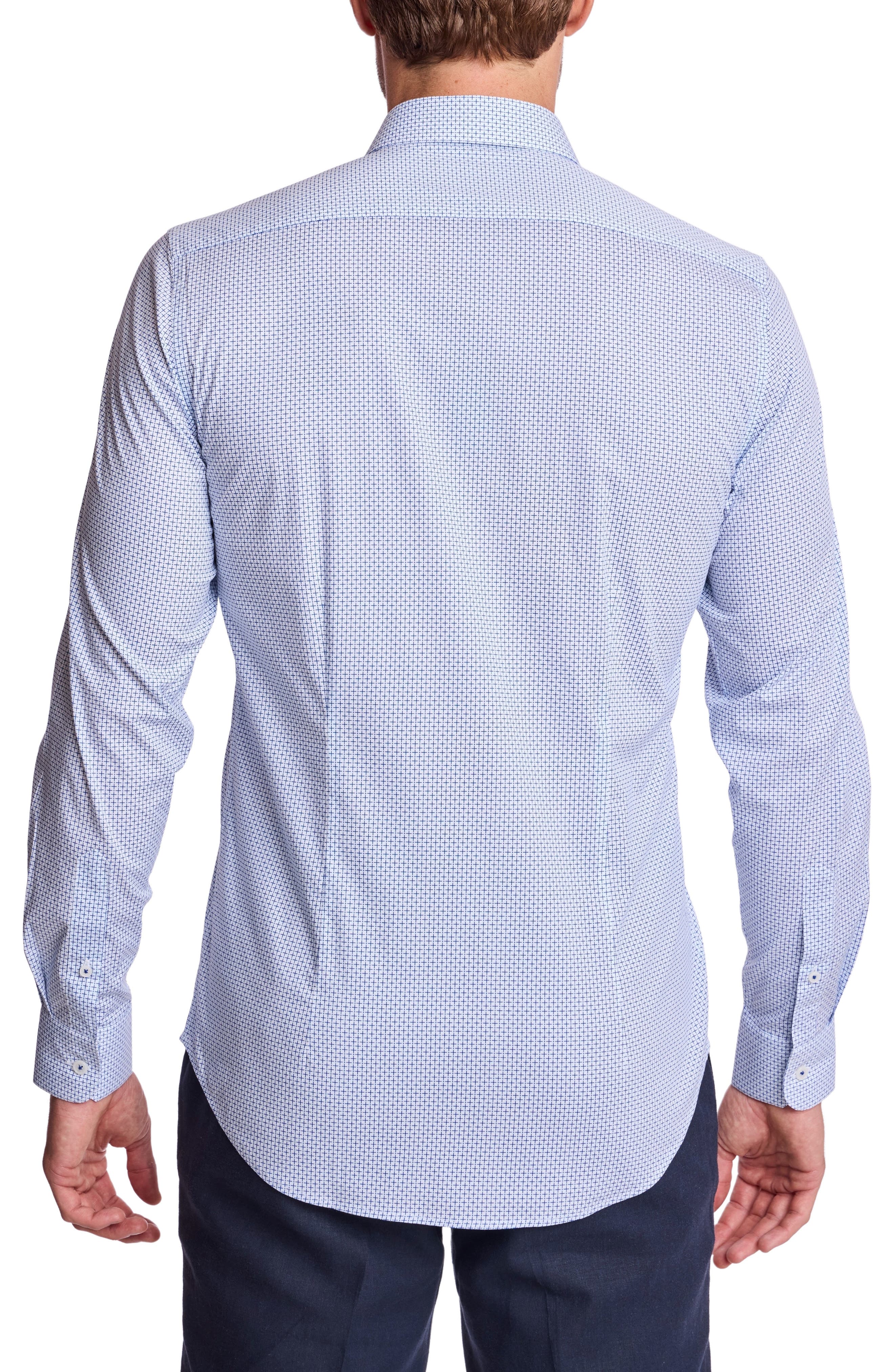 PAISLEY & GRAY Trim Fit Stretch Cotton Button-Up Shirt