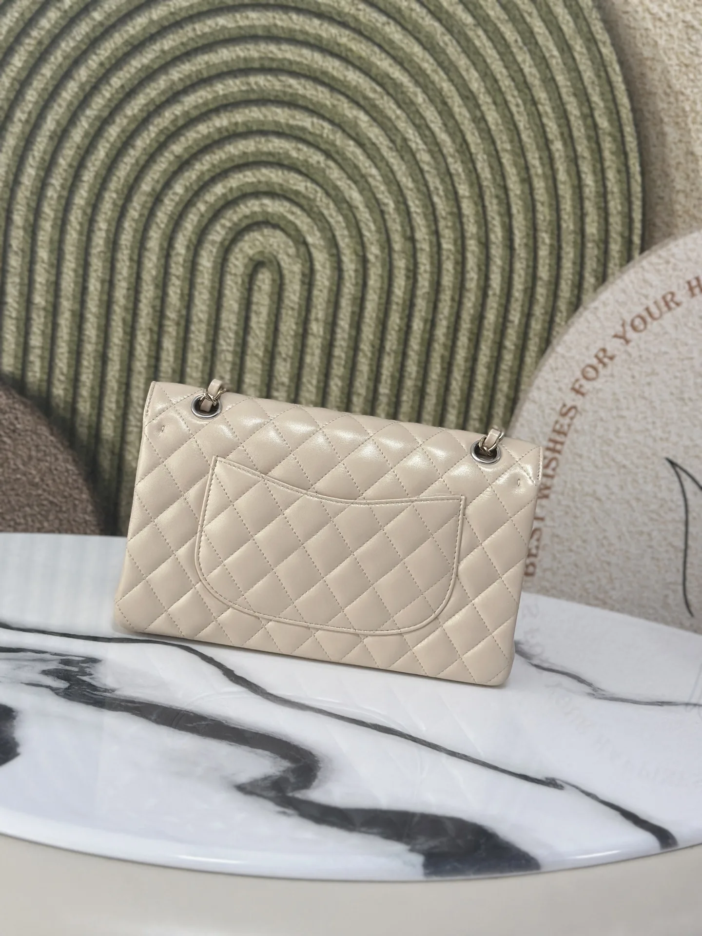 Chanel Beige Lambskin Shoulder Bag product photo from LabelPicks