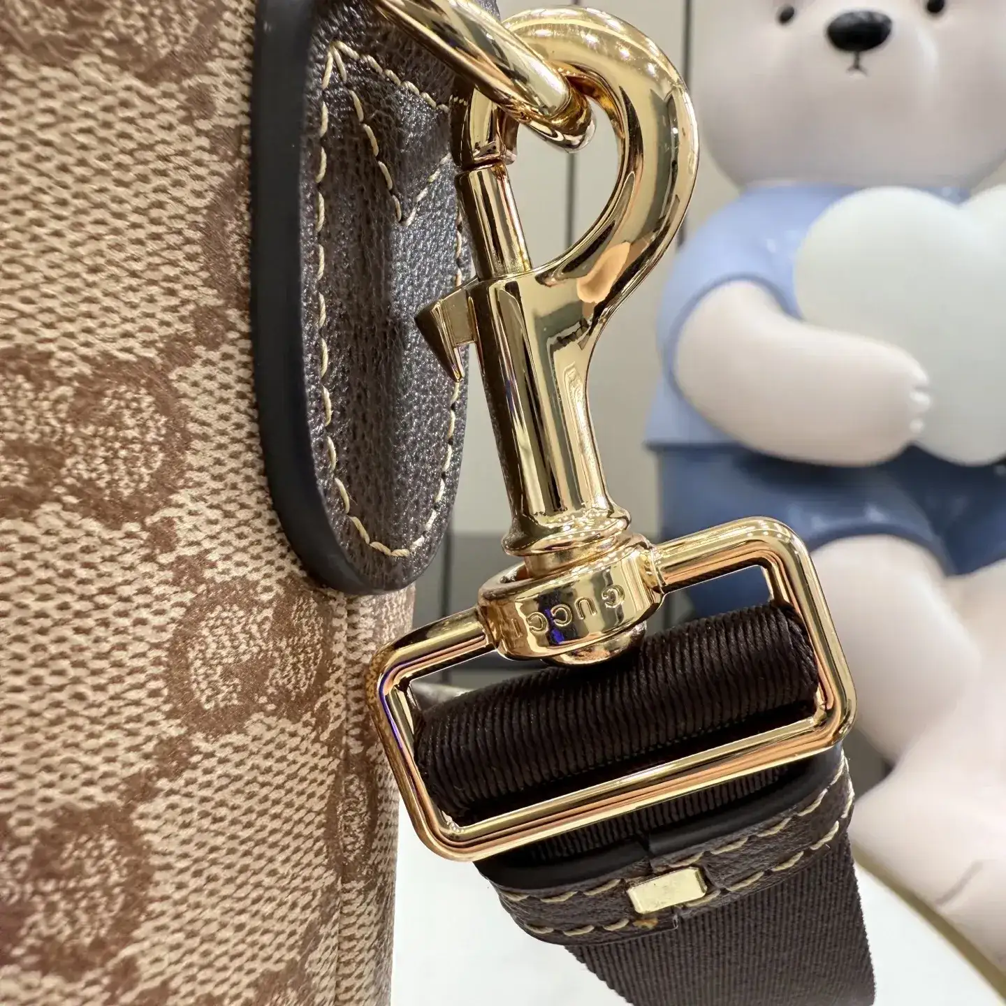Gucci Beige Generation Canvas and Leather Crossbody Bag product photo from LabelPicks