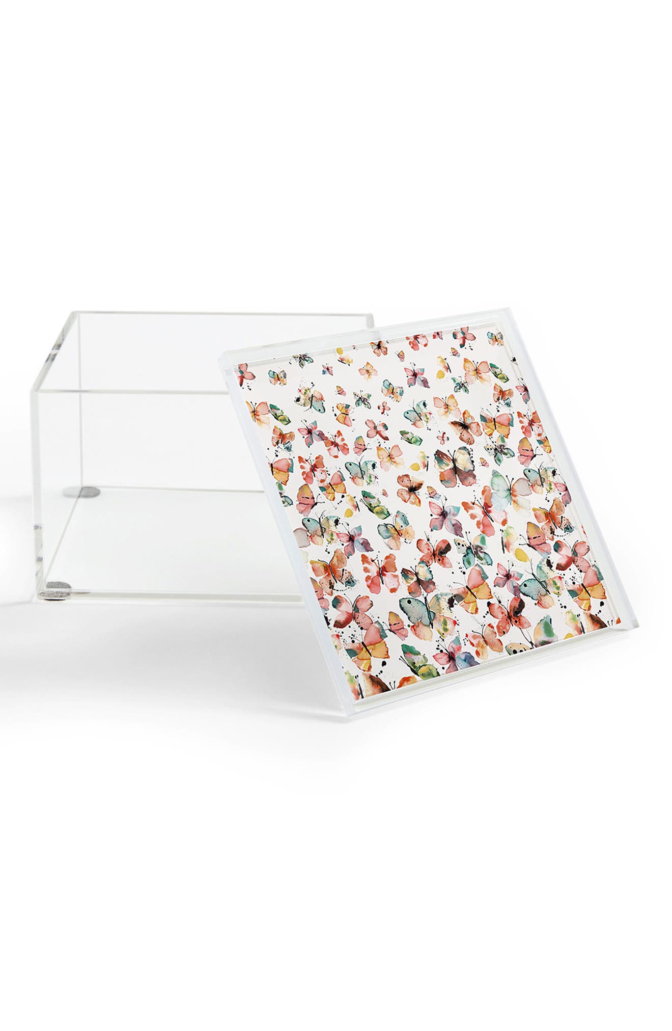 Deny Designs Ninola Design Butterflies Watercolor Acrylic Box
