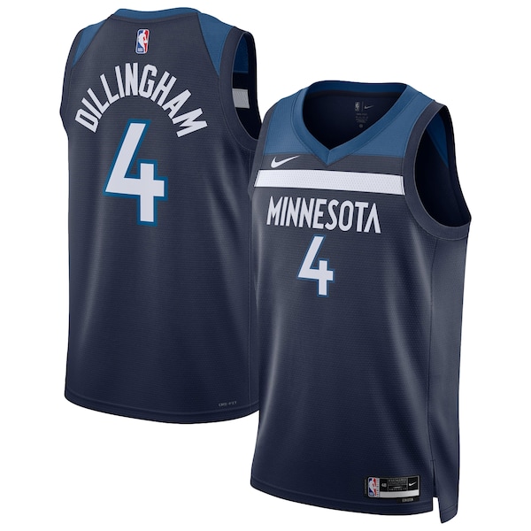 Rob Dillingham Minnesota Timberwolves Nike Unisex Swingman Jersey - Icon Edition - Navy