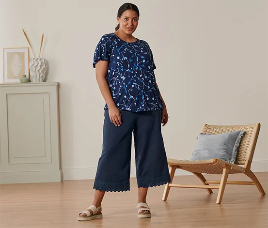 Culotte mit Stickerei