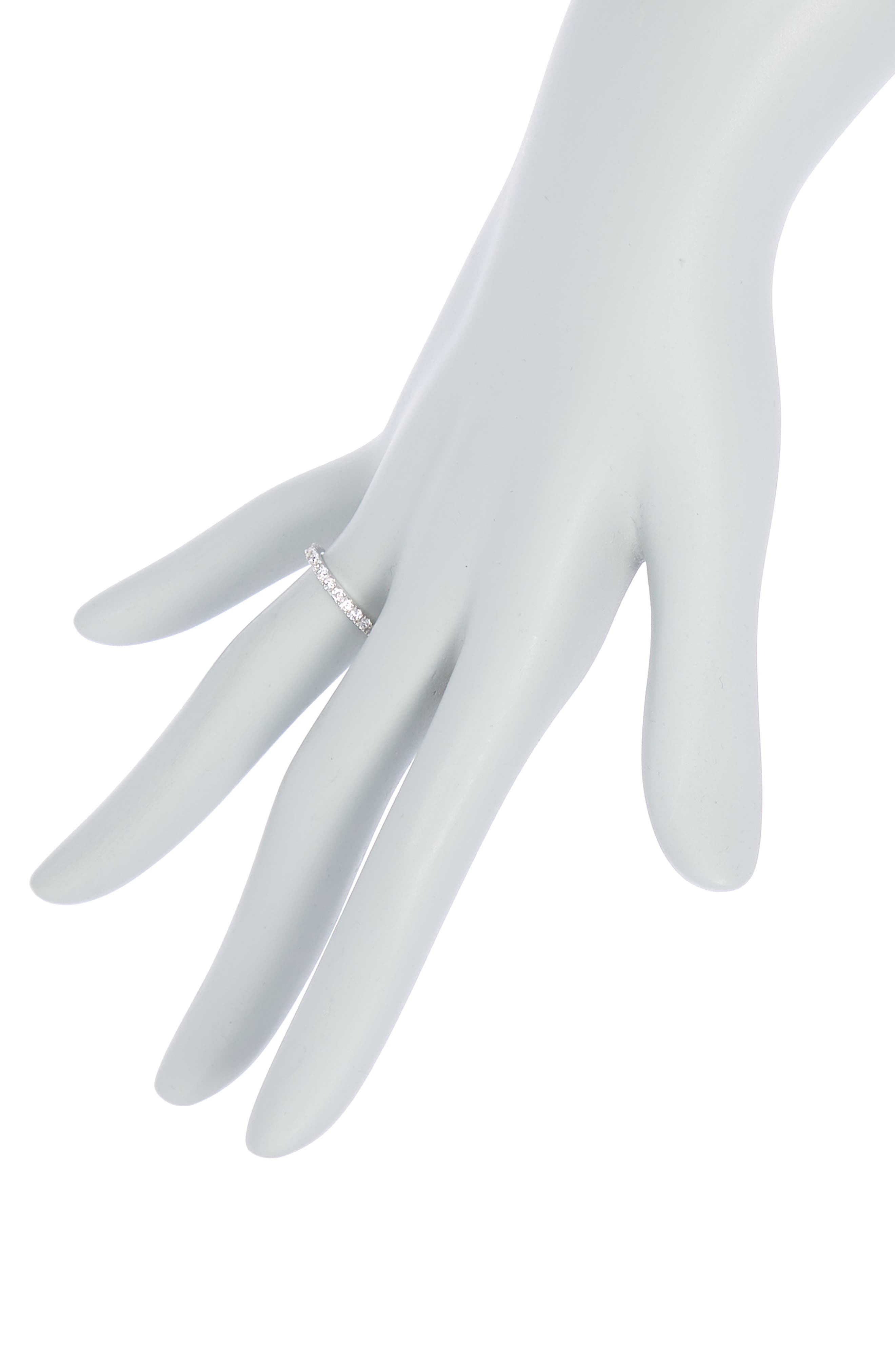 SUZY LEVIAN Sterling Silver Cubic Zirconia Eternity Ring