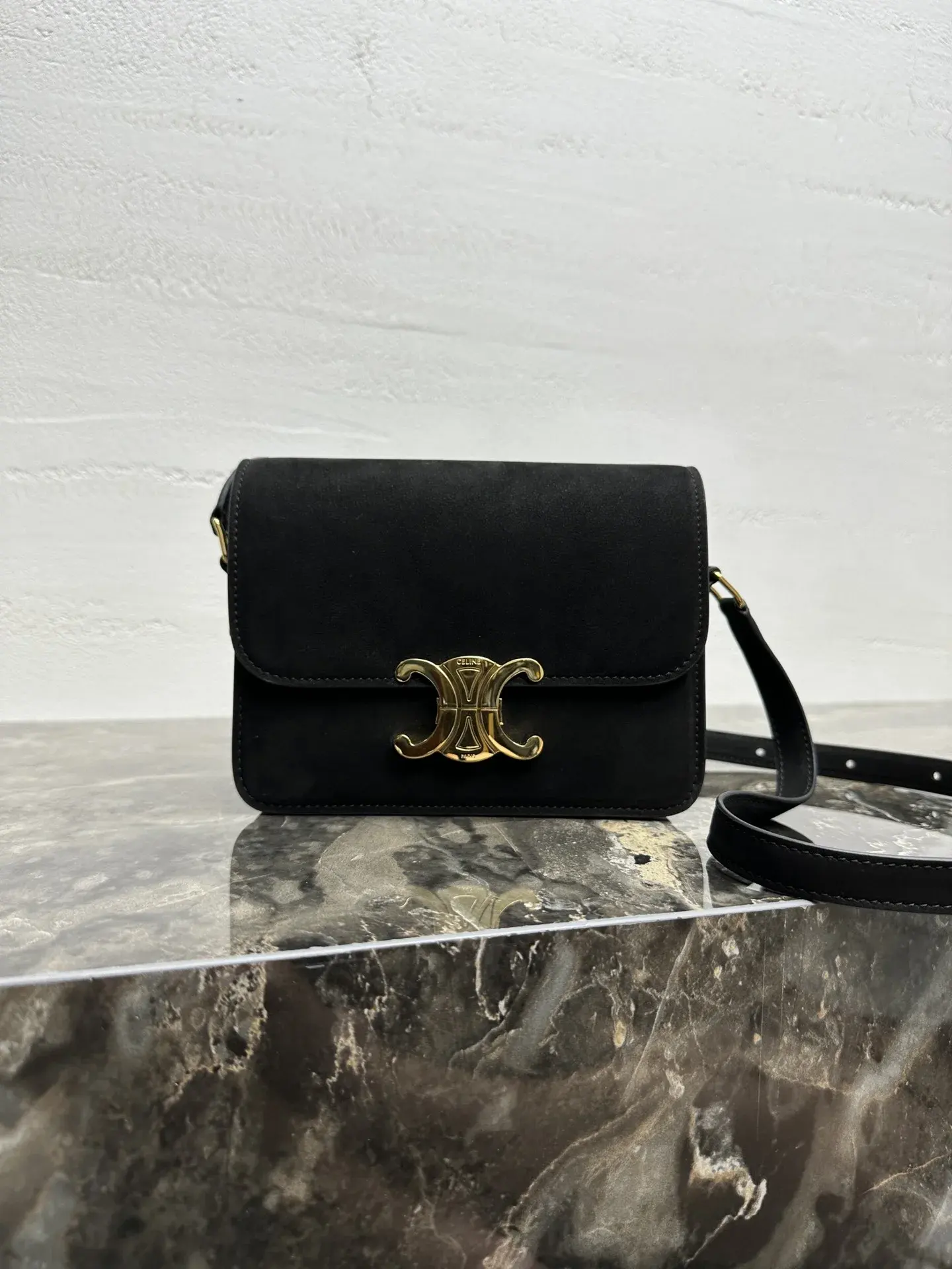 Celine Calfskin Triomphe Crossbody Bag product photo from LabelPicks
