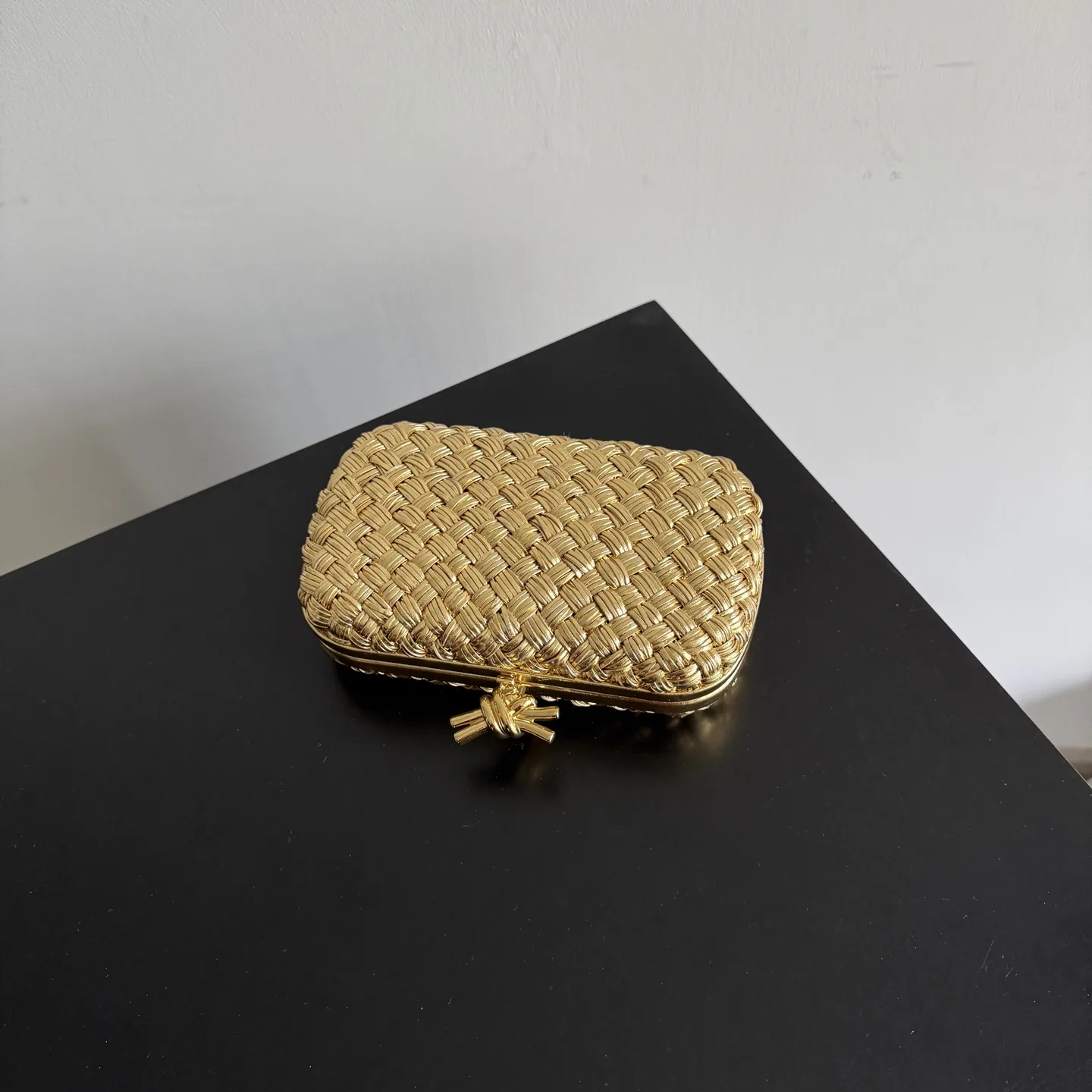 Bottega Veneta Intrecciato Woven Leather Knot Clutch product photo from LabelPicks