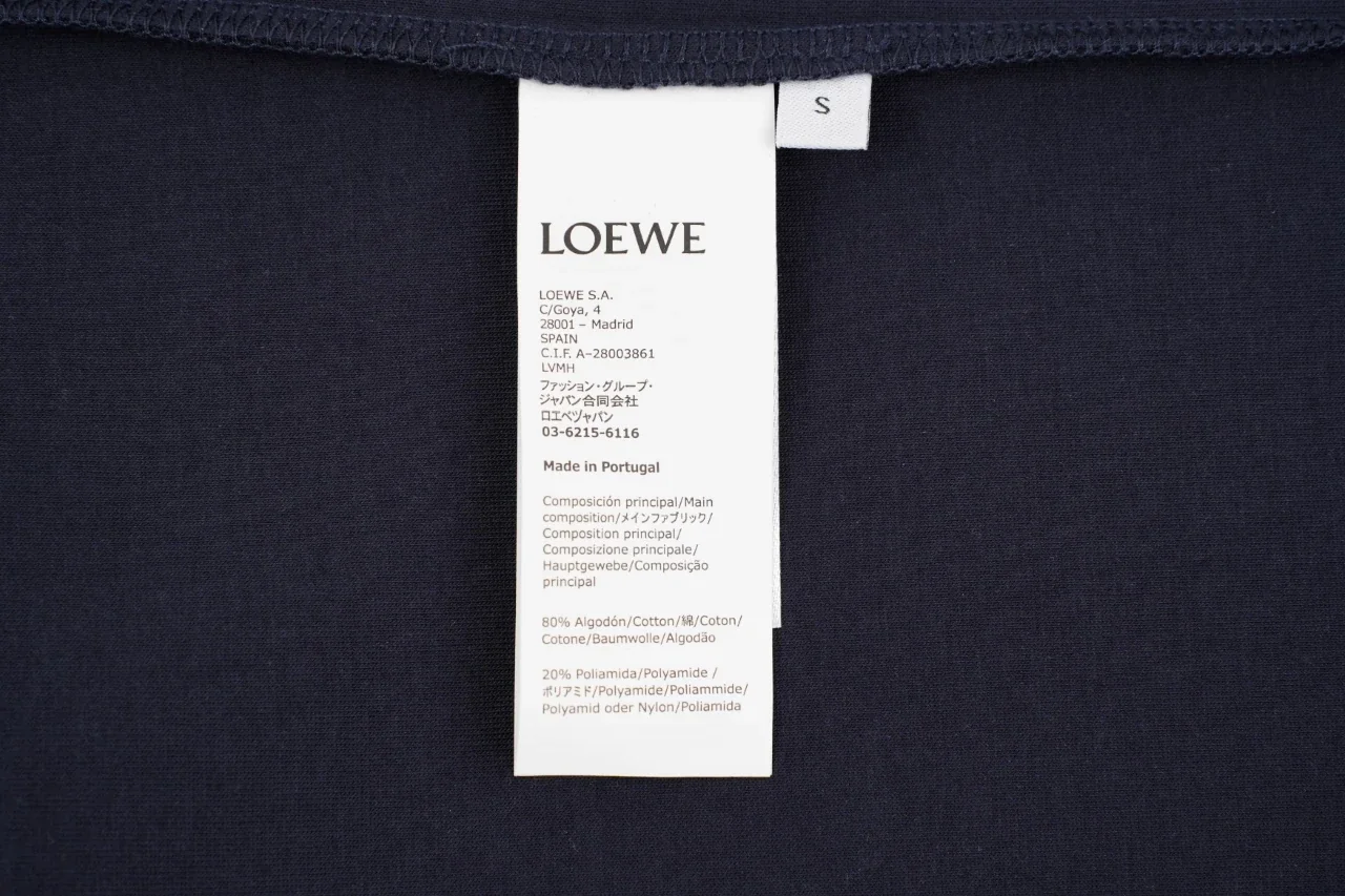 LOEWE Navy Banana Illustration T-Shirt product photo from LabelPicks