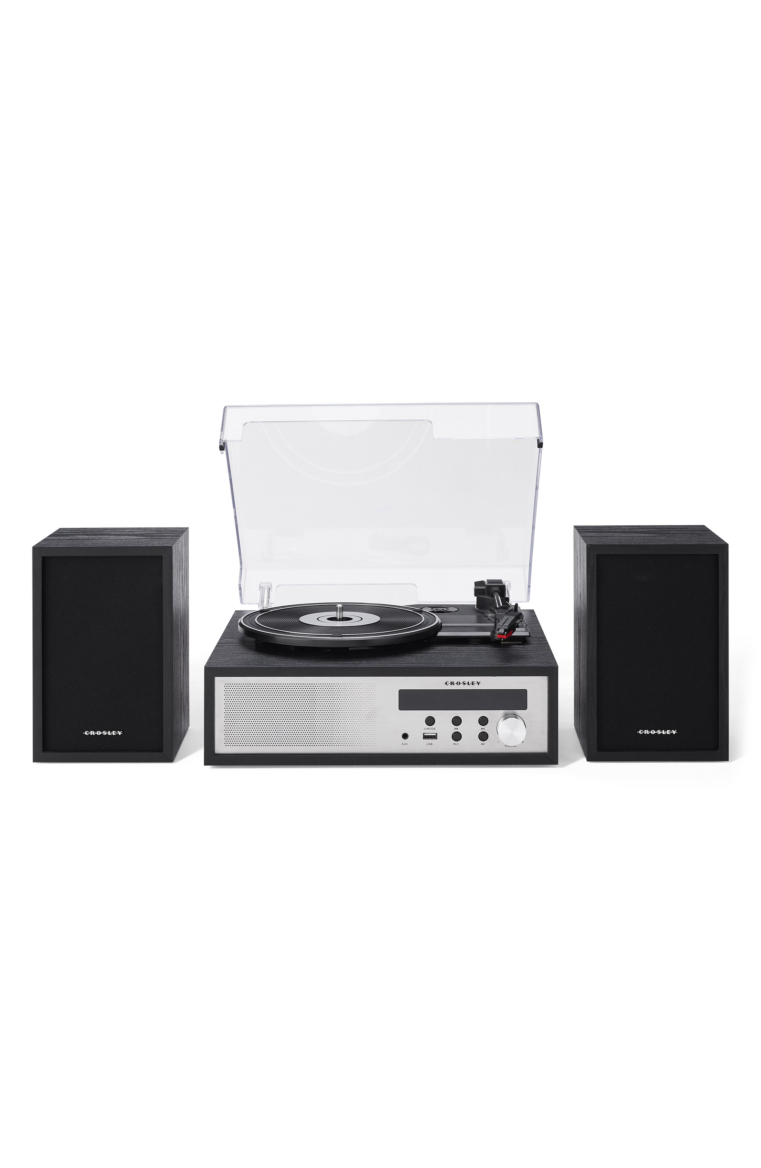 Crosley Radio Sloane Record Player & Speakers