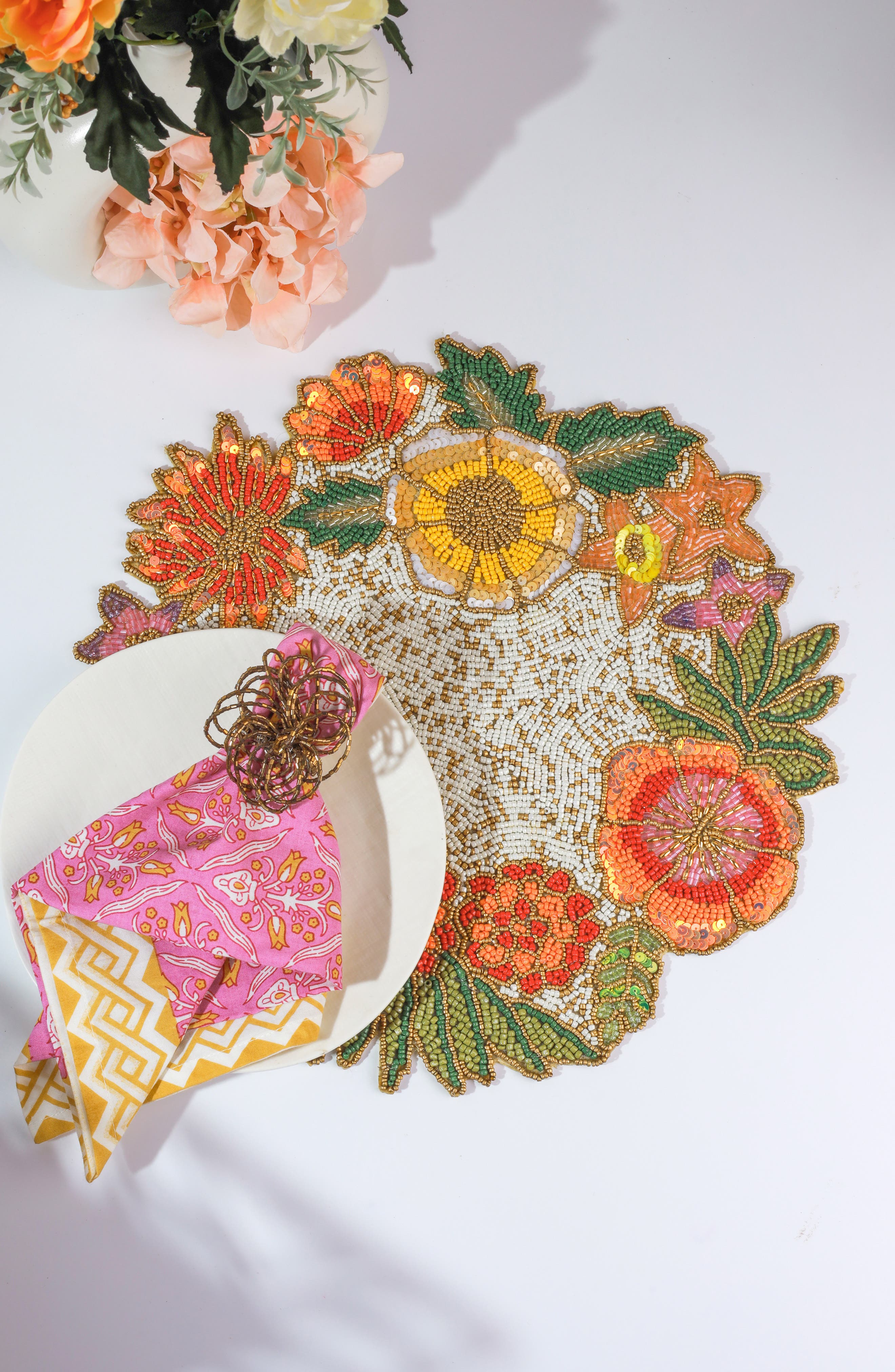 Tiramisu The Botanical Crown Beaded Placemat