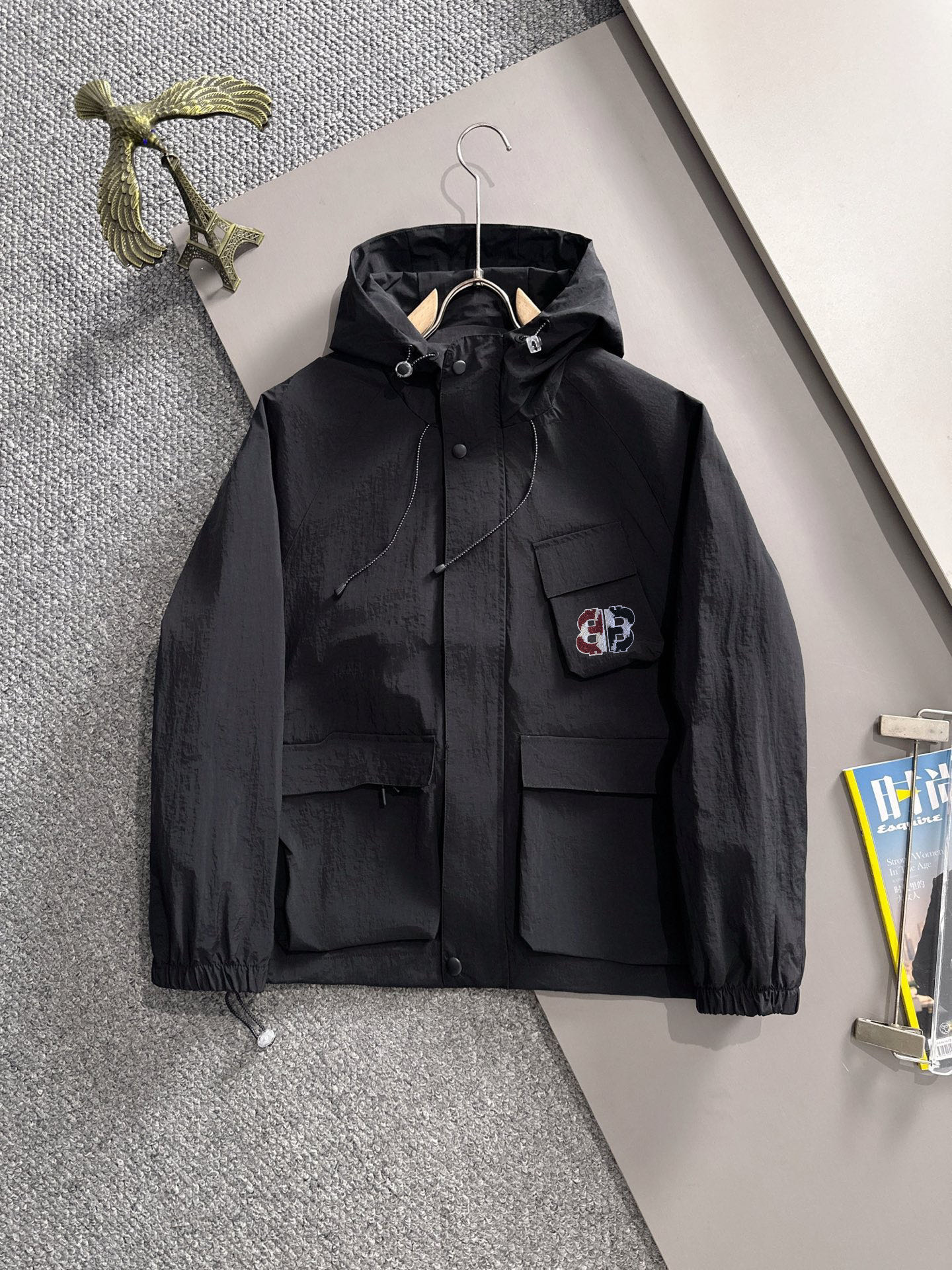 1212 New hooded zipper star jacket