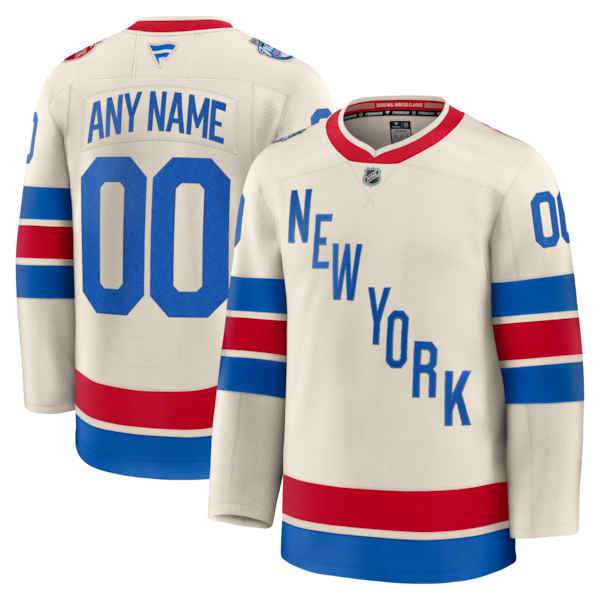 New York Rangers  2026 NHL Winter Classic Premium Custom Jersey - Beige