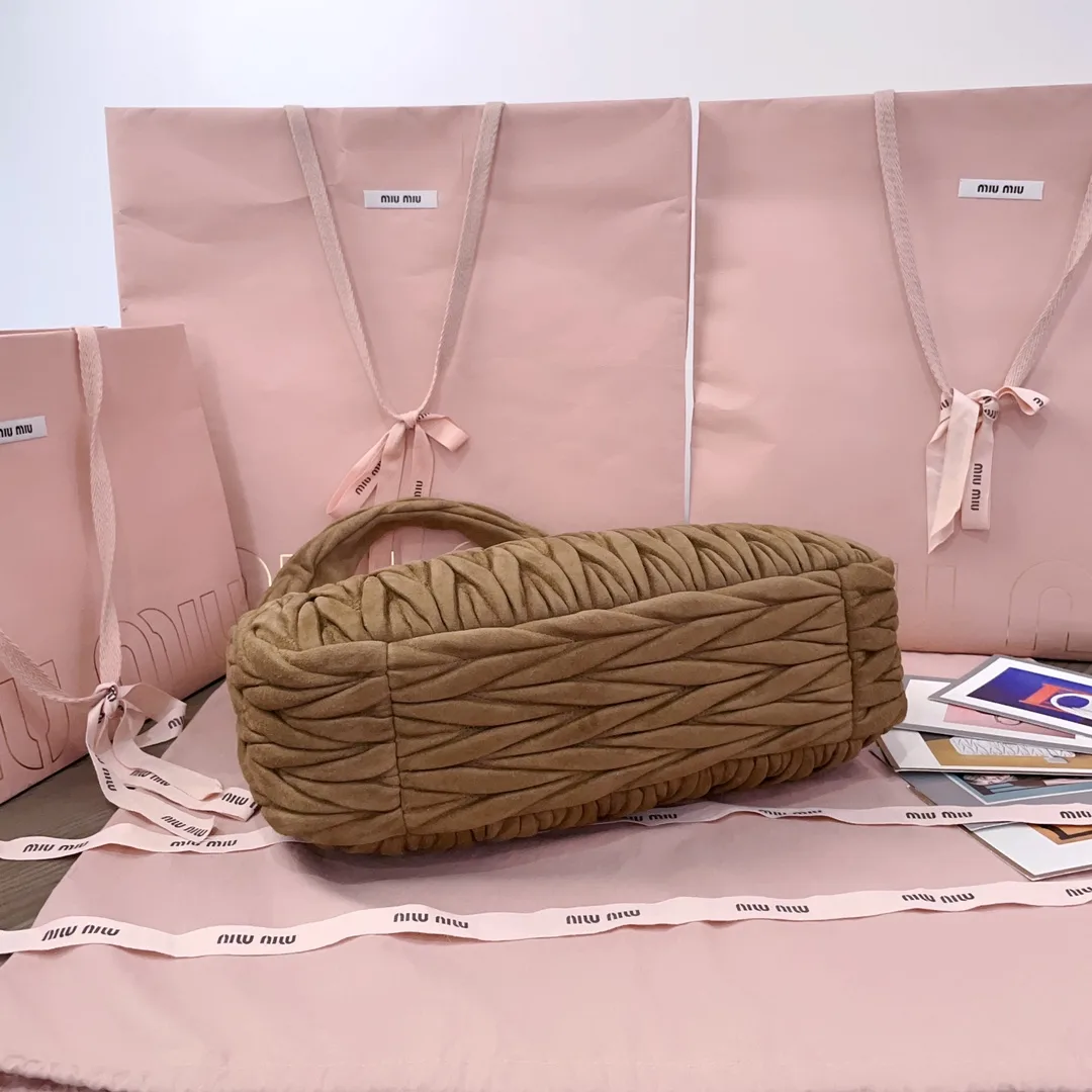 Miu Miu Suede Leather Hobo Bag product photo from LabelPicks
