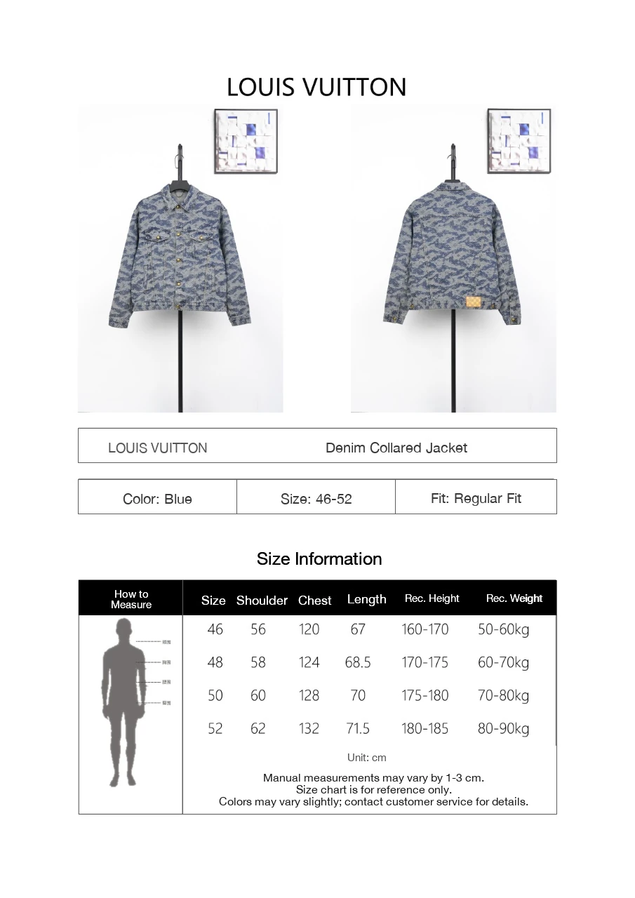 Louis Vuitton Blue Grey Camouflage Denim Jacket product photo from LabelPicks