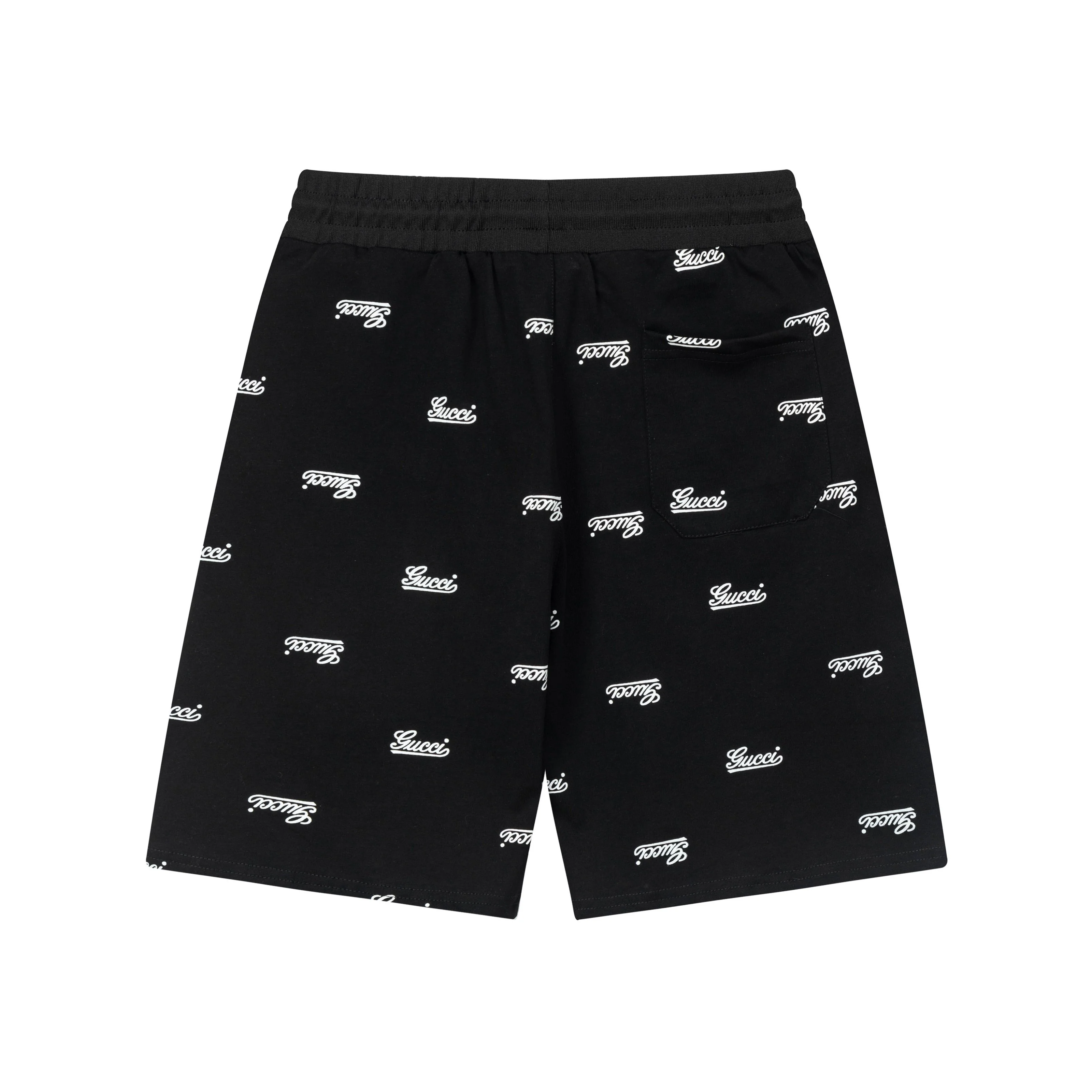 Logo knitted printed shorts
