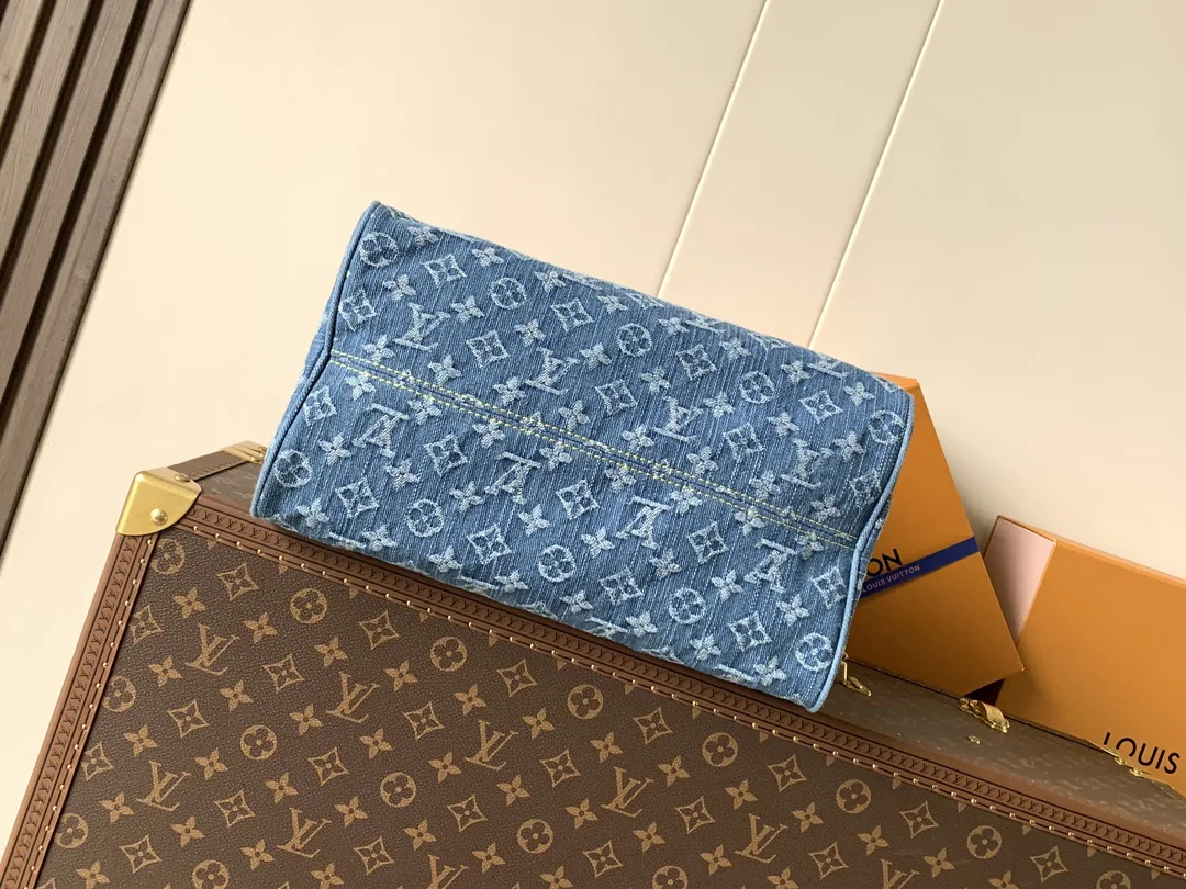 Louis Vuitton Speedy Blue Calfskin Top Handle Bag product photo from LabelPicks