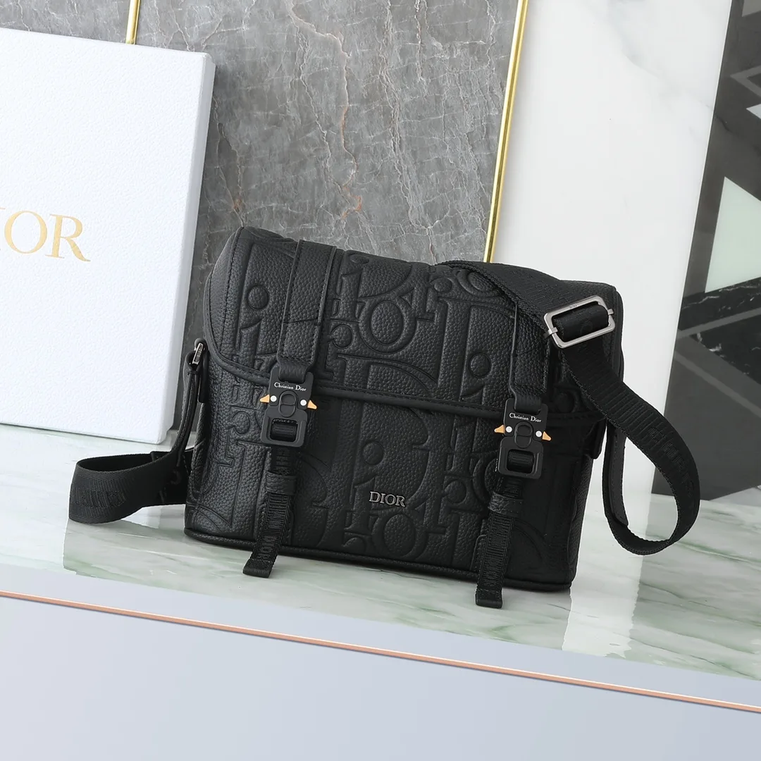 Dior Black Grained Leather Crossbody Bag product photo from LabelPicks