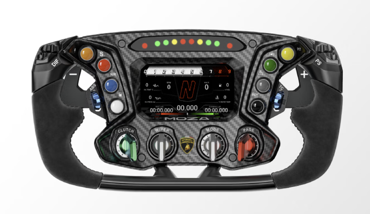 MOZA Lamborghini ESSENZA SCV12 Sim Steering Wheel Gaming Controller Simulator Licensed  - GreshamTech