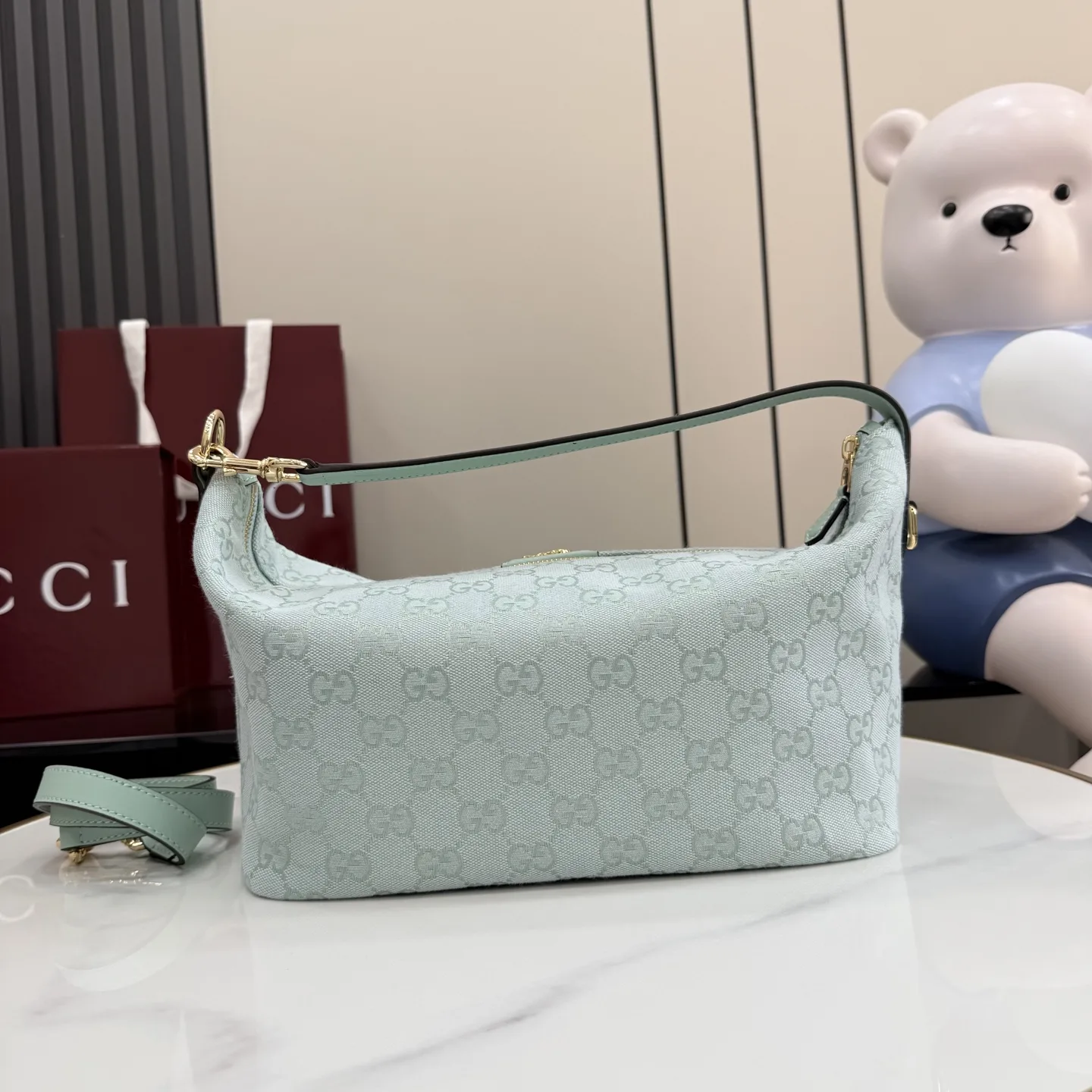 Gucci Blue GG Supreme Canvas Crossbody Bag product photo from LabelPicks