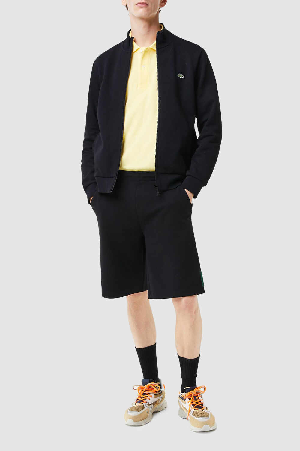LACOSTE סווטשירט עם רוכסן