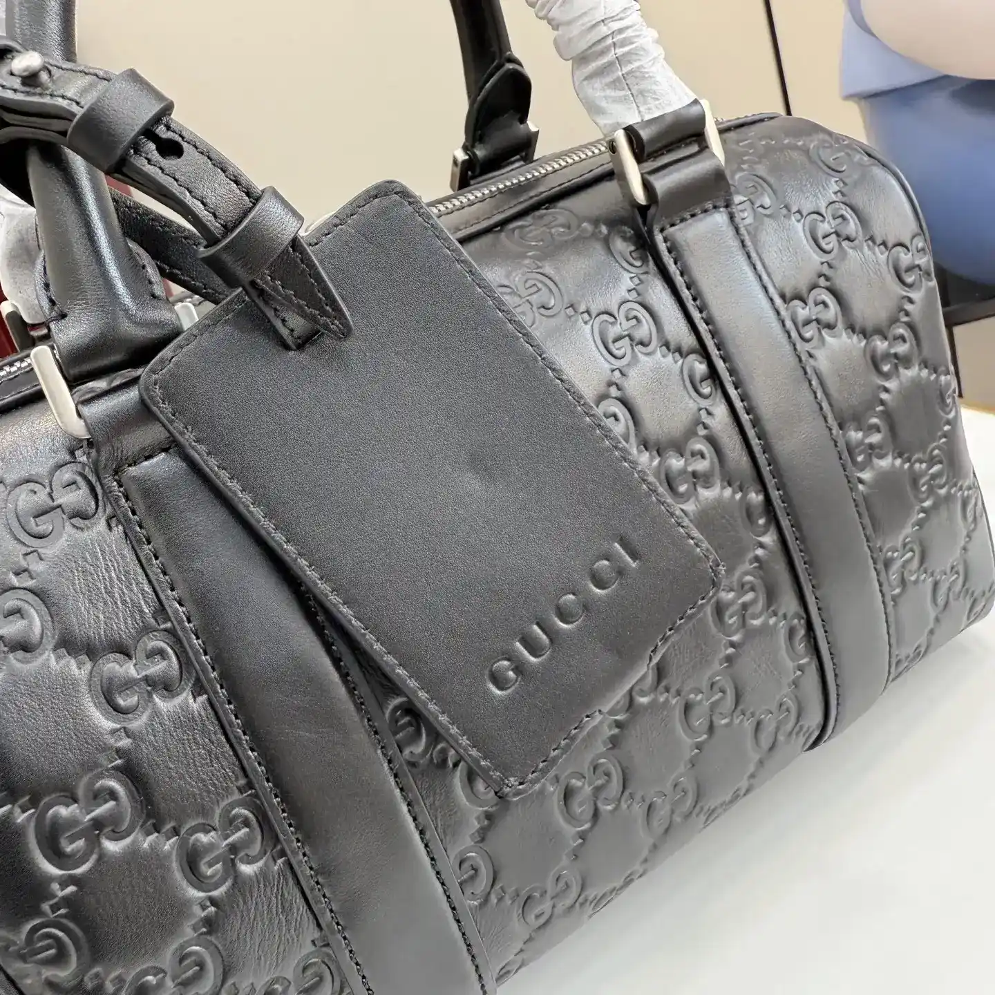 Gucci Black Smooth Leather Top Handle Bag product photo from LabelPicks
