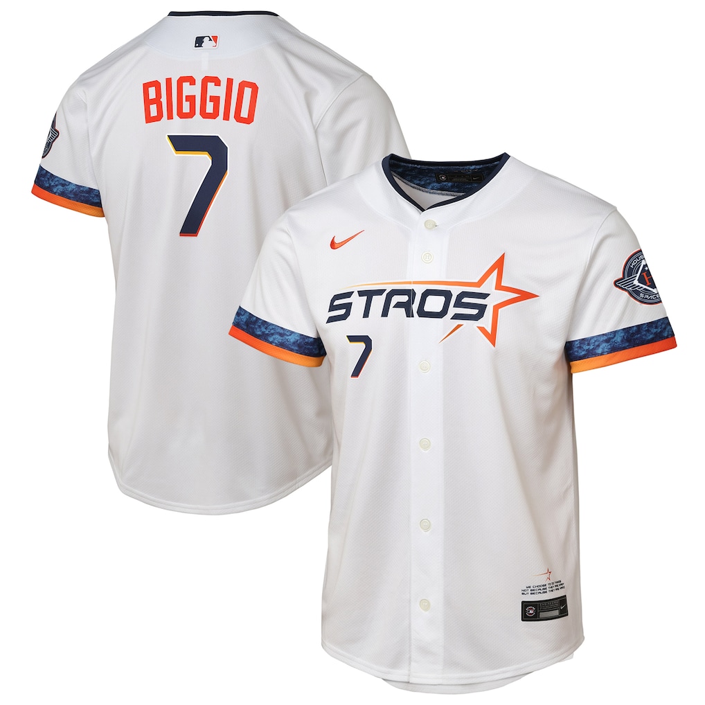 Craig Biggio Houston Astros Nike Youth 2025 City Connect Limited Player Jersey - White