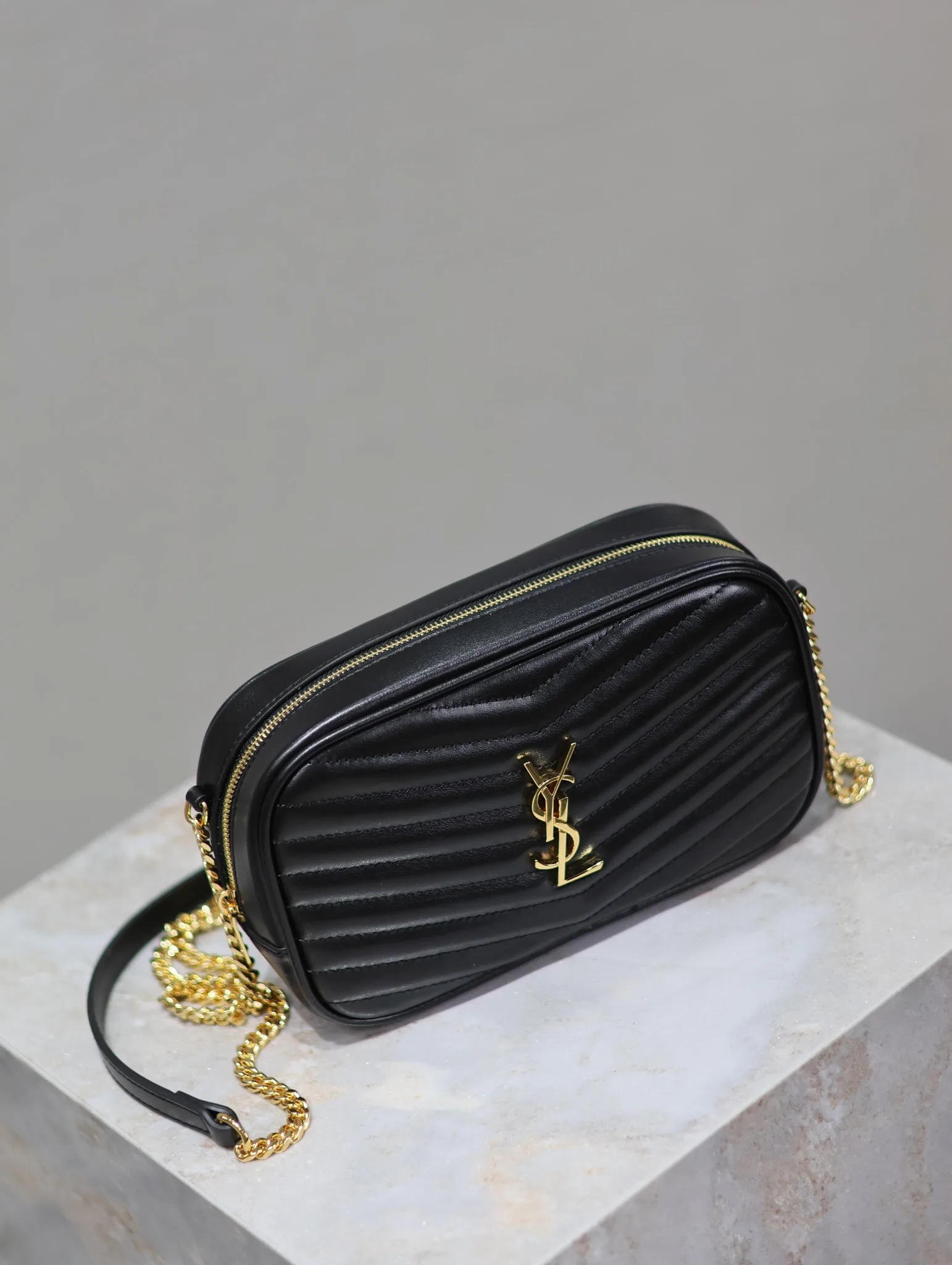 Saint Laurent Black Calfskin Crossbody Bag product photo from LabelPicks