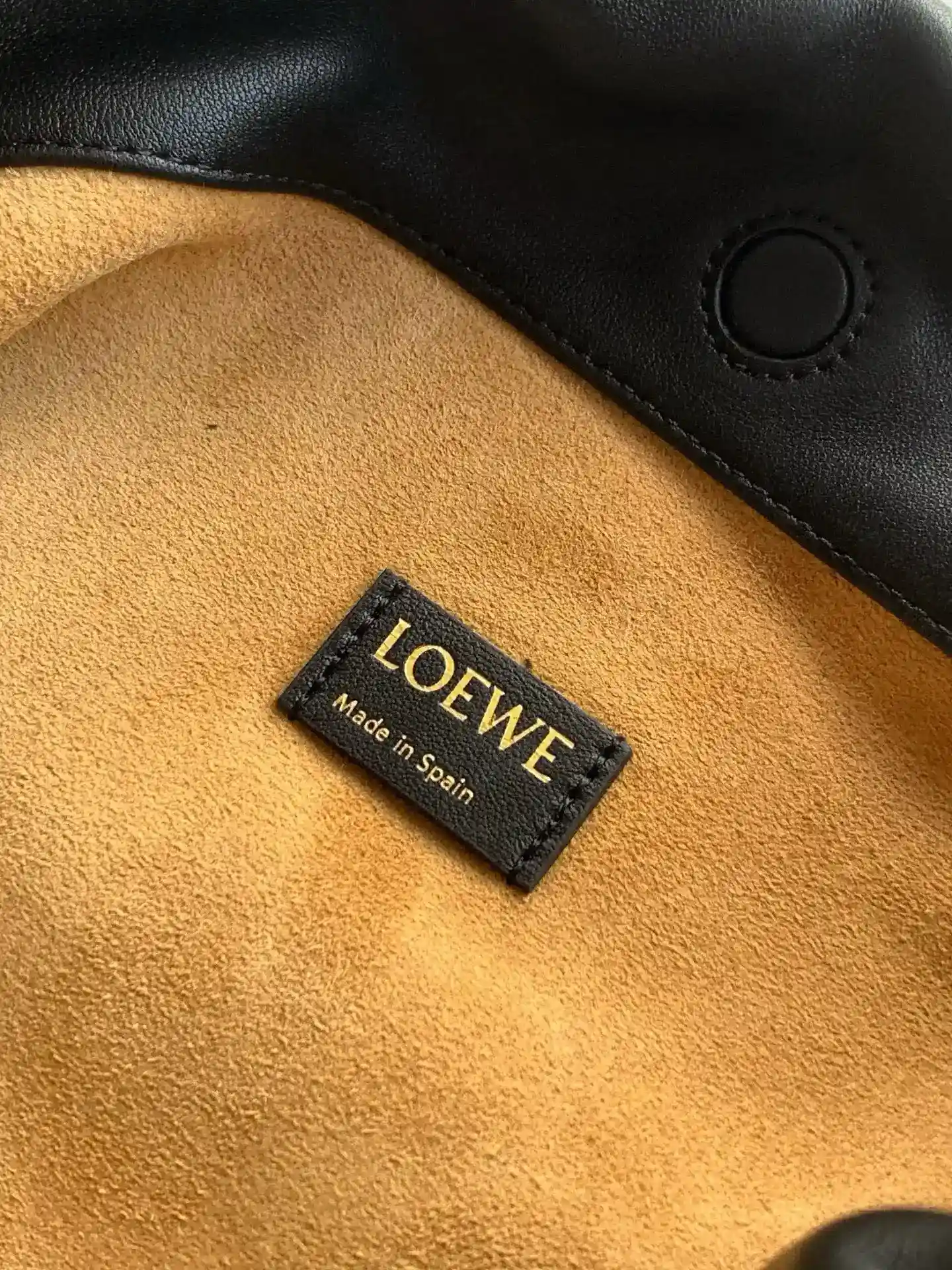 Loewe Black Flamenco Suede Leather Bucket Bag product photo from LabelPicks