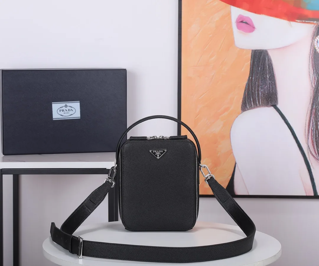 Prada Grained Leather Shoulder Bag product photo from LabelPicks