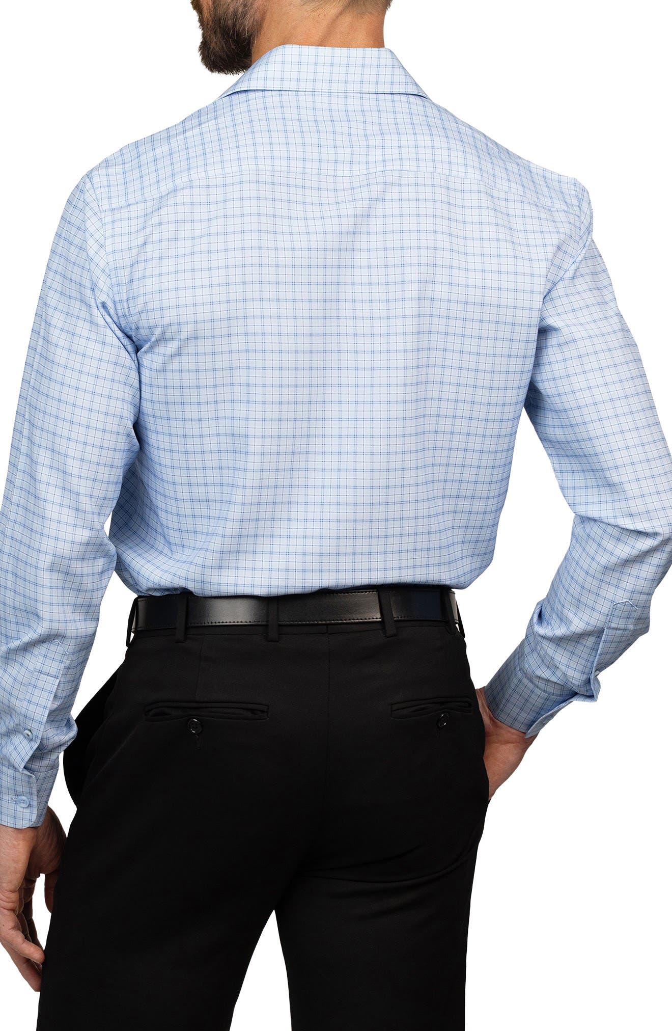 Eddie Bauer Trim Fit Plaid Dress Shirt
