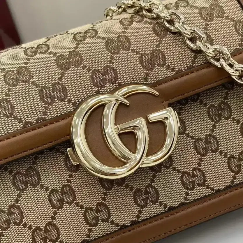 Gucci Brown Monogram Canvas Crossbody Bag product photo from LabelPicks
