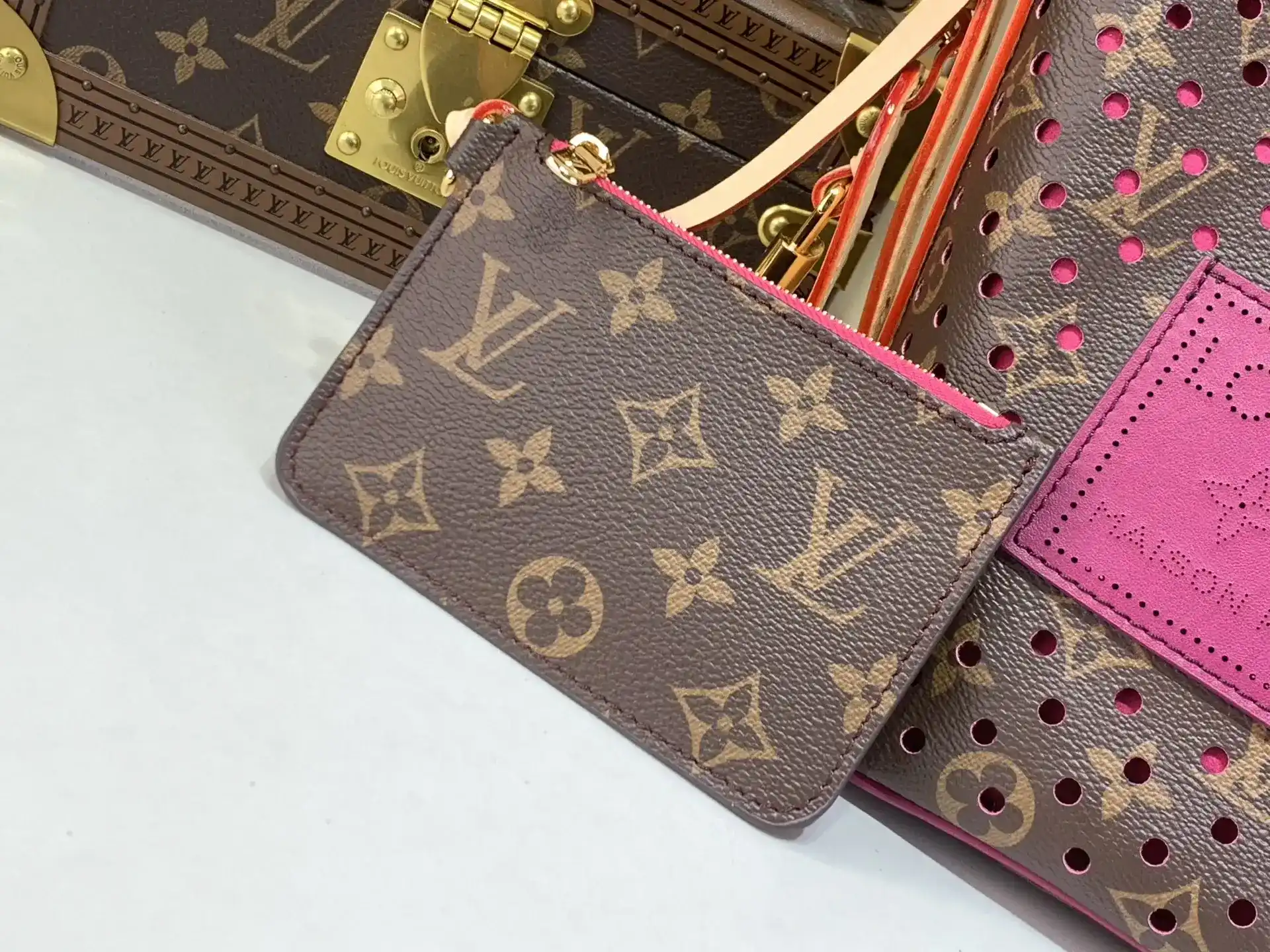 Louis Vuitton Red Monogram Canvas Bucket Bag product photo from LabelPicks
