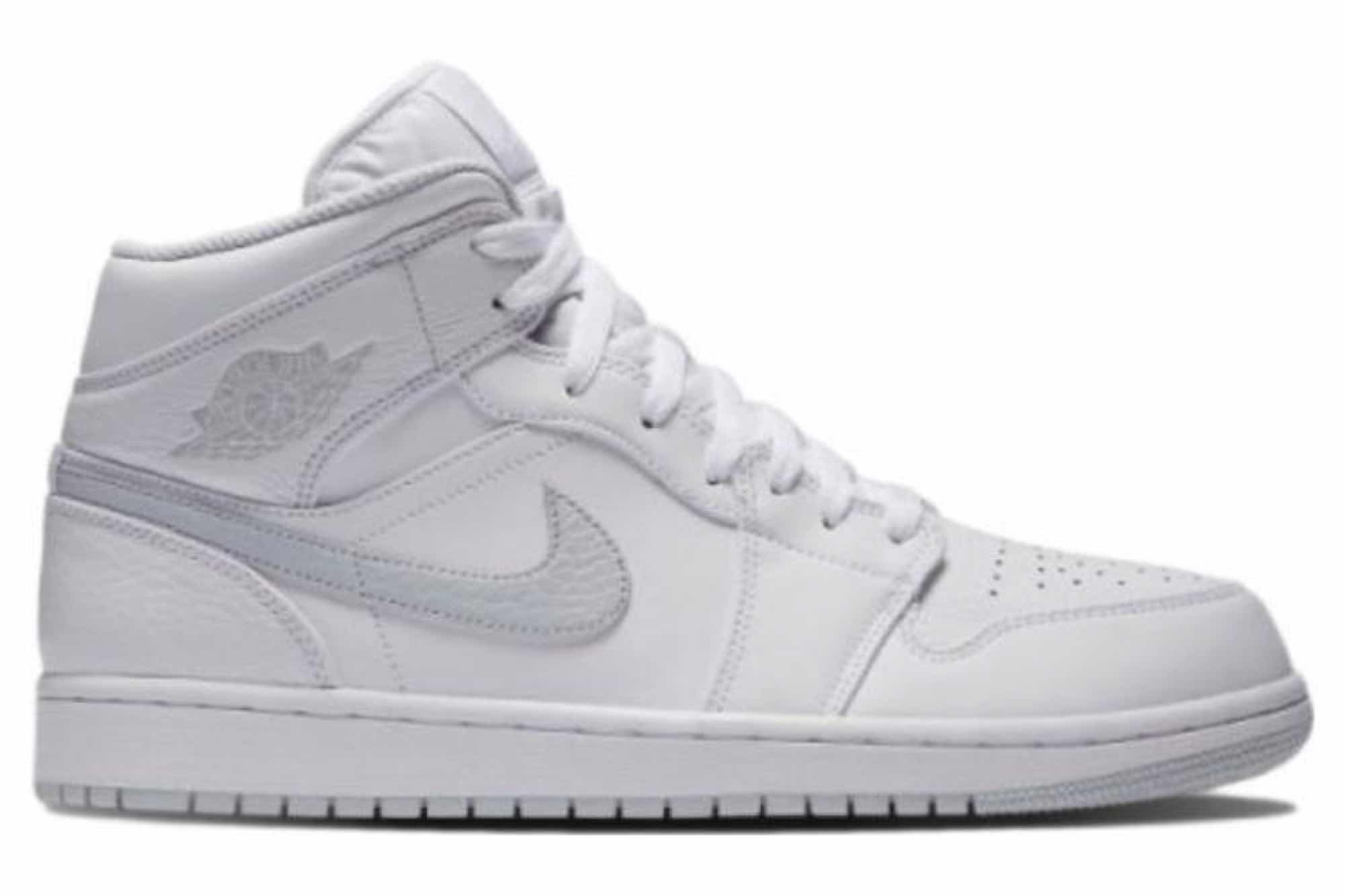 Air Jordan 1 Retro Mid ‘White Platinum’ 554724-108