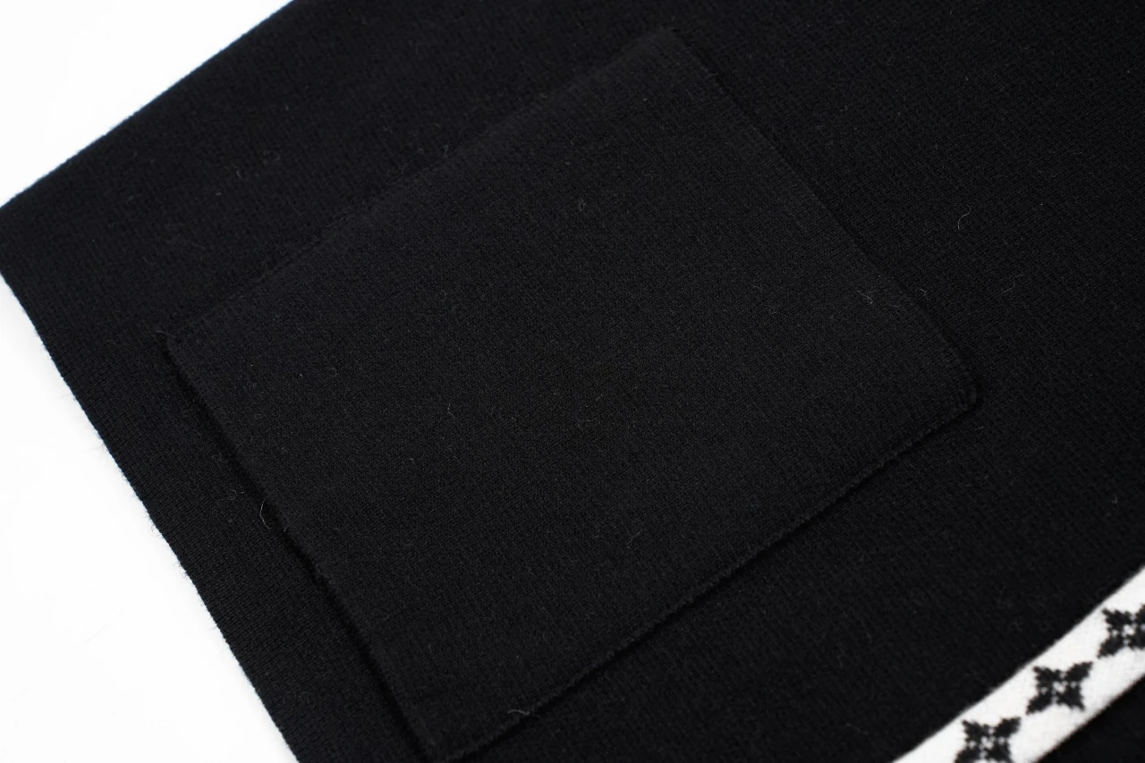 Louis Vuitton Black Collegiate Knit Cardigan Jacket product photo from LabelPicks